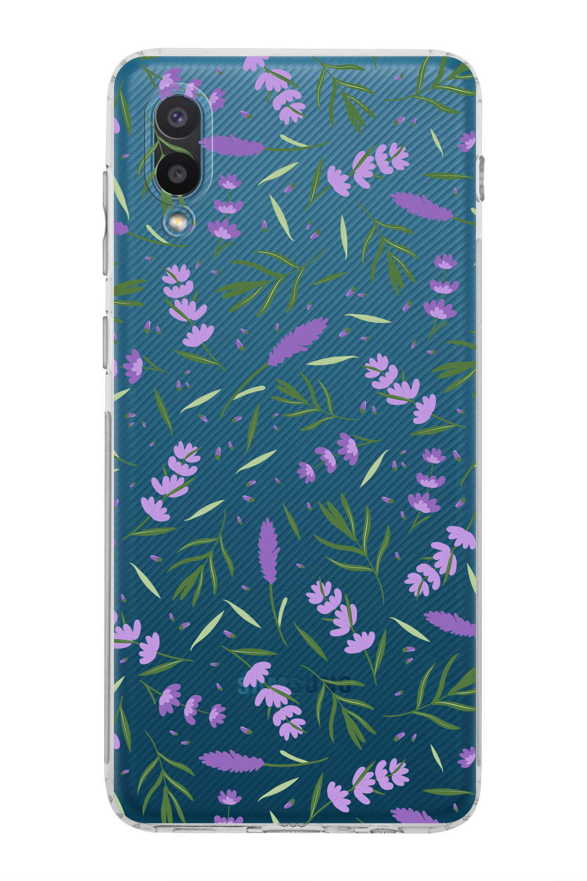 Samsung Galaxy A02 ile Uyumlu Water Color 3  Kamera Korumalı Şeffaf  Kılıf