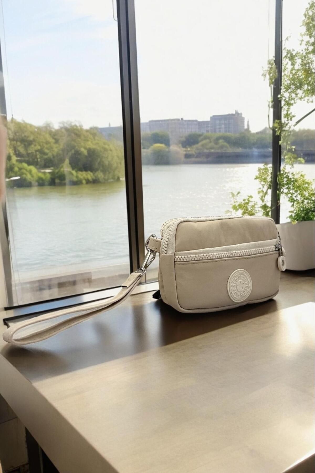Labarna-Parachute Fabric Handbag with Wrist Strap - Multi-Compartment and Functional 2