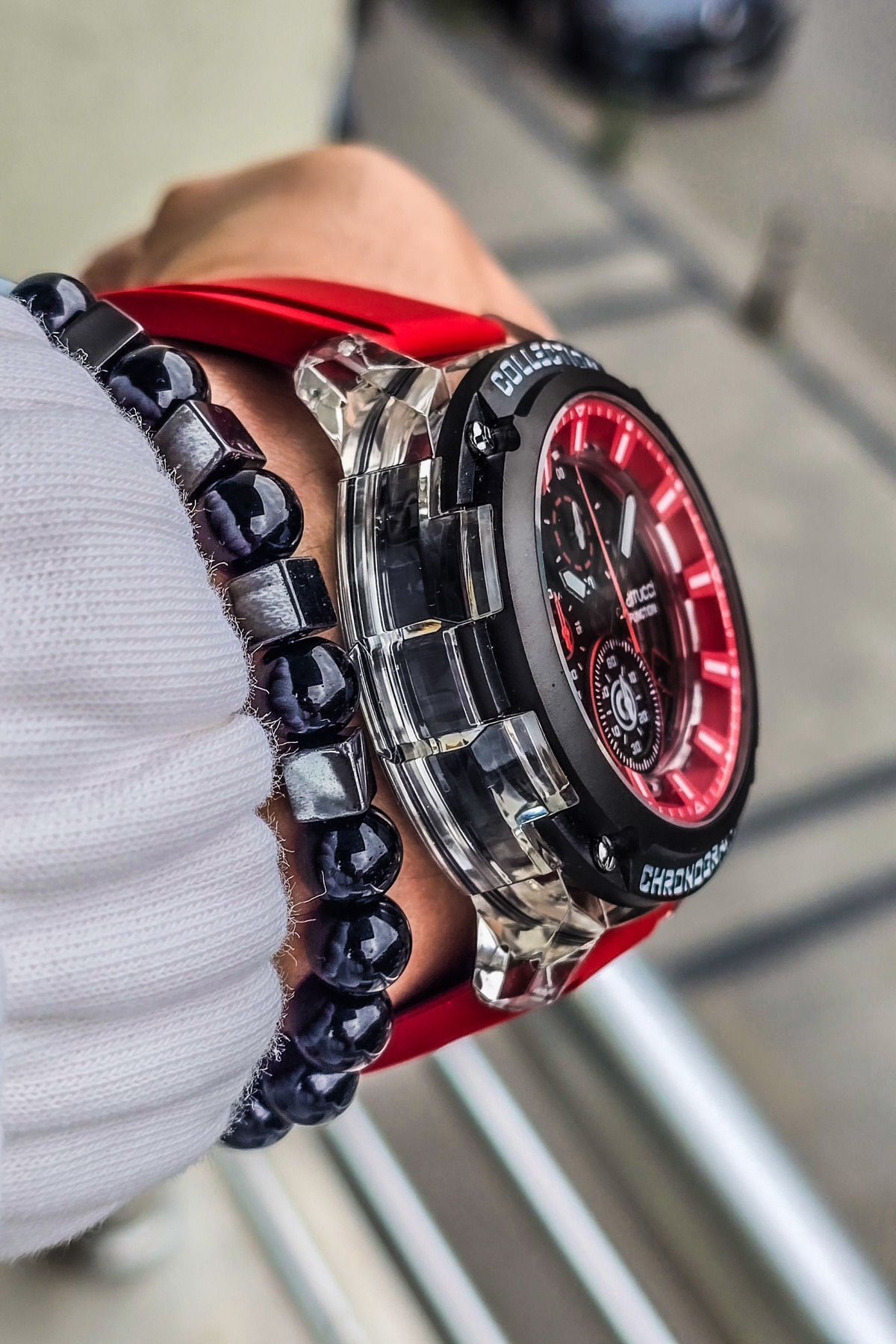 Ferrucci-New Season Men's Silicone Cord Wristwatch, All Functions Active 3