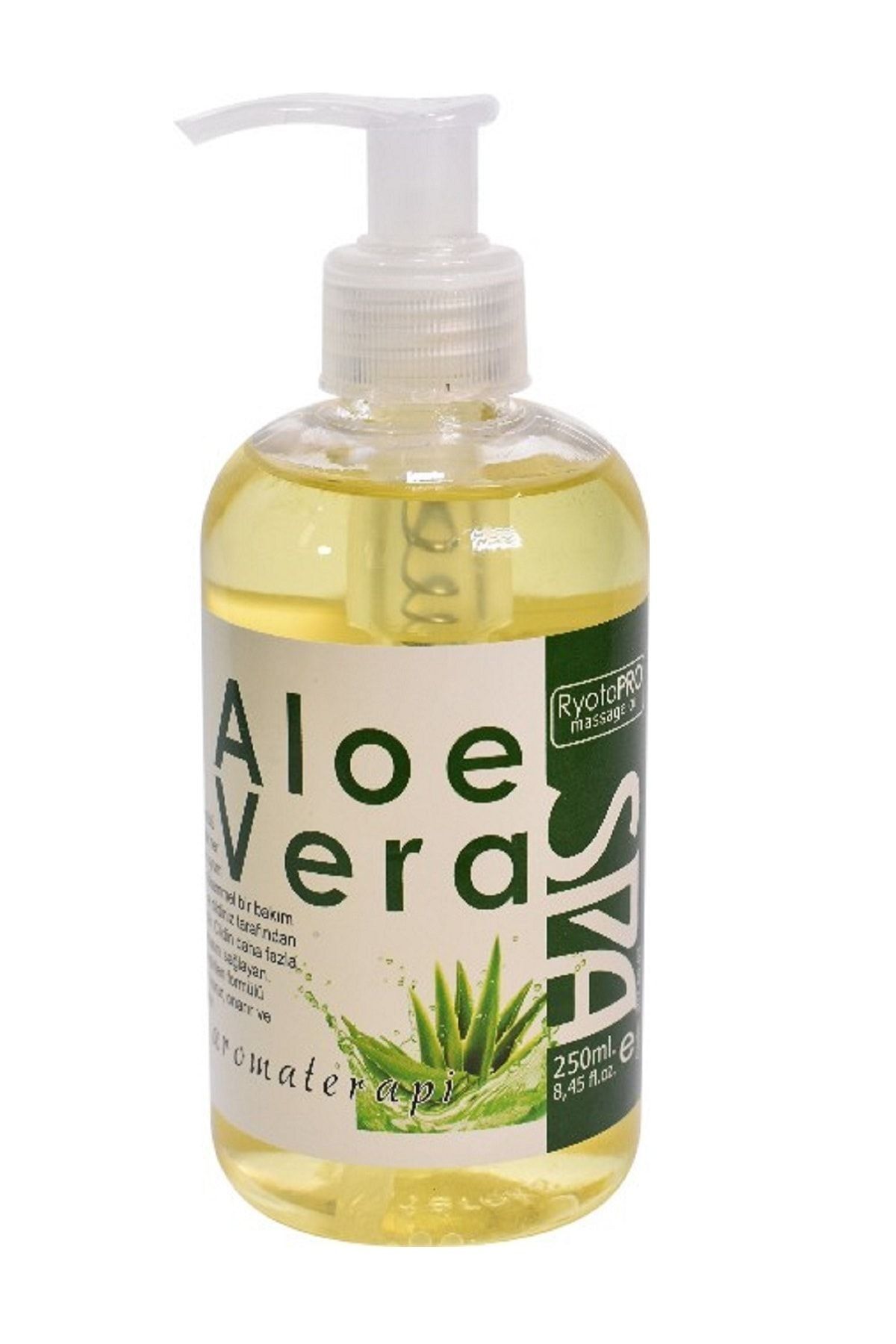 RyotoPRO Aloevera Aromaterapi Masaj Yağı %100 Doğal 250 Ml. / RyotoPRO Aloevera Aromatherapy Massage Oil 100% Natural 250 Ml.