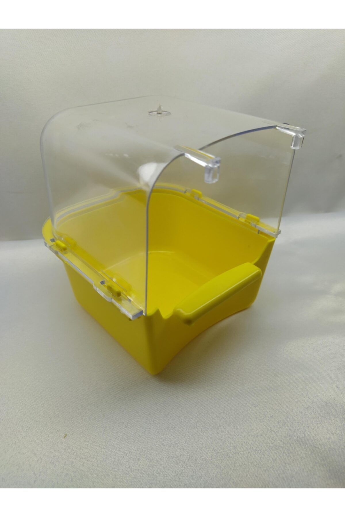 islandtoys Sarı Muhabbet Kuşu Banyosu Plastik Kafes Askılı