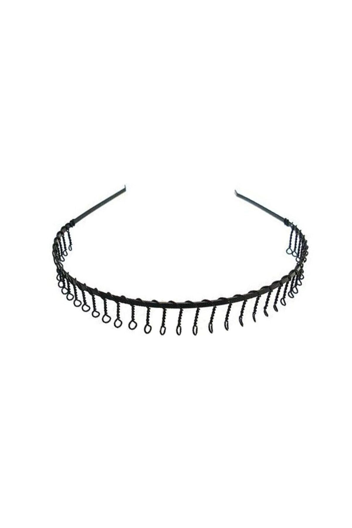 Genel Markalar Kıvrımlı Metal Siyah Taç Kadın Erkek Telli Sporcu Tacı Taraklı