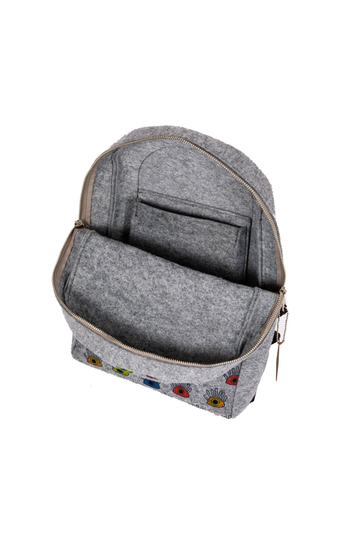 Biggdesign-My Eye on You Filzrucksack mit Reißverschluss 8