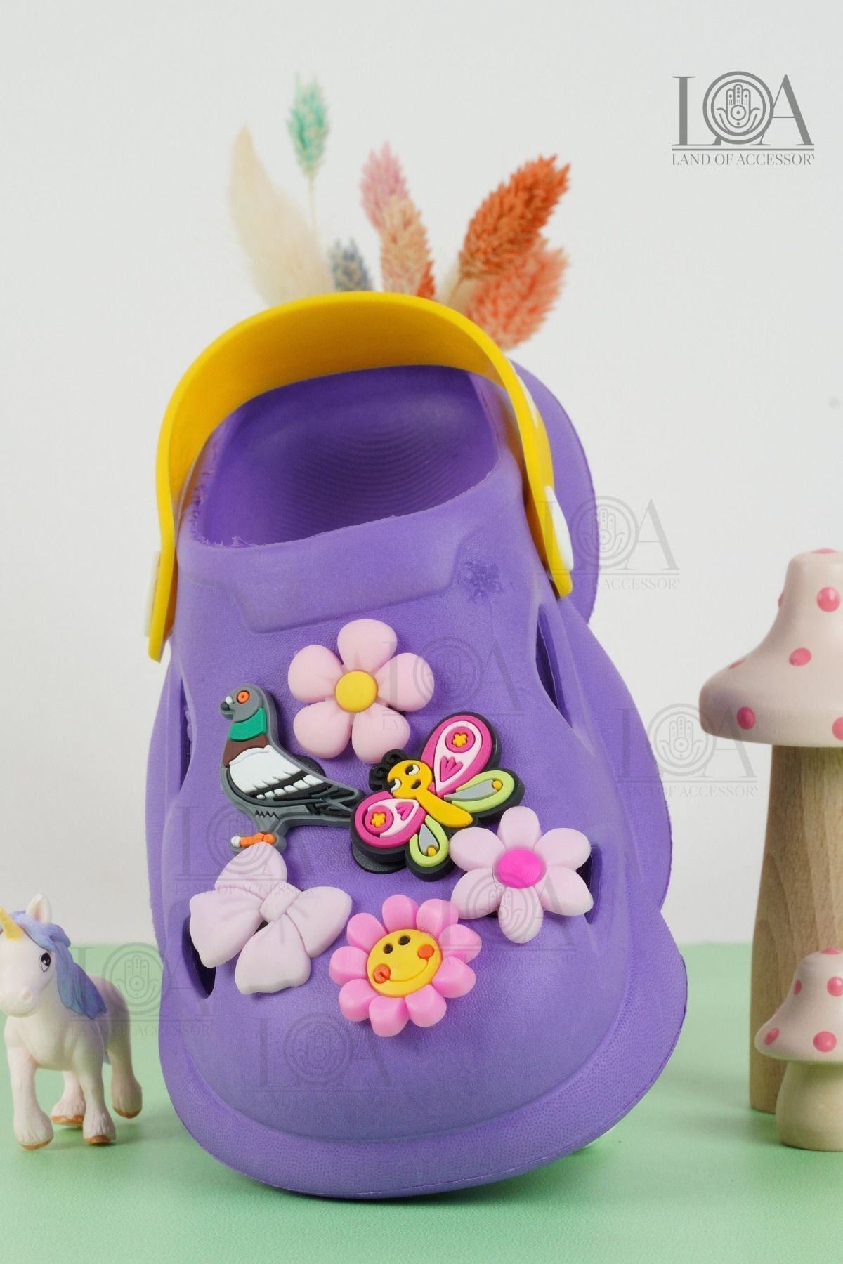 هدیه مفهومی گل CORCS JIBBITZ زینتی دمپایی Crocs