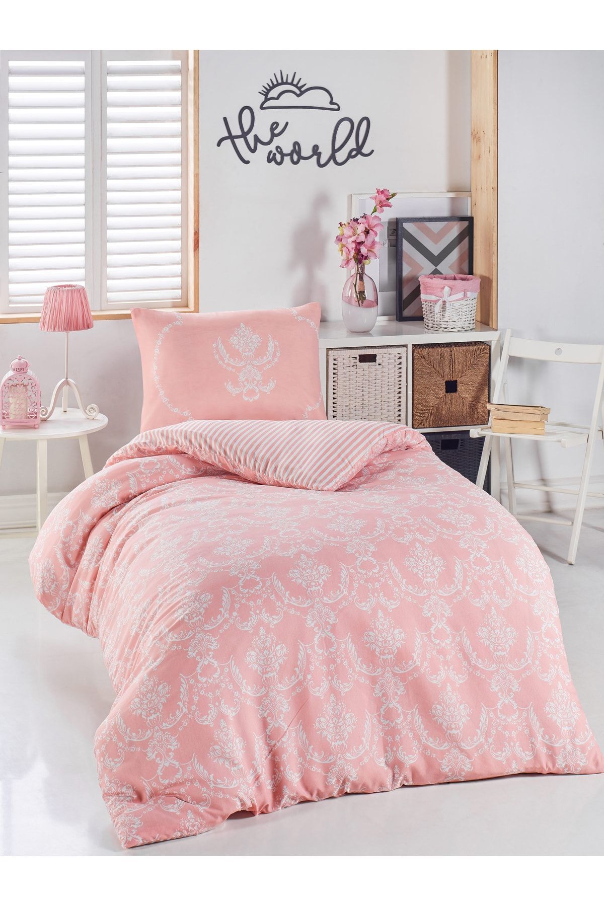 Enlora Home Pudra Junior Nevresim Seti Tek Kişilik Pure fotoğrafı 3 (önizleme)
