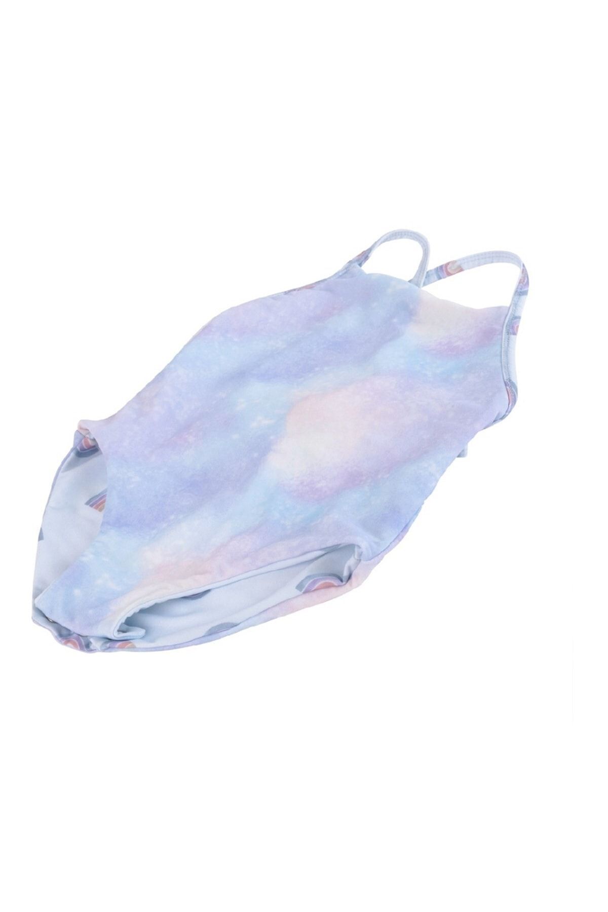 Mama Yoyo Baby Kids Çift Taraflı Alttan Çıtçıtlı Kız Çocuk Mayo Gökkuşağı Karışık Renkli fotoğrafı 2 (önizleme)