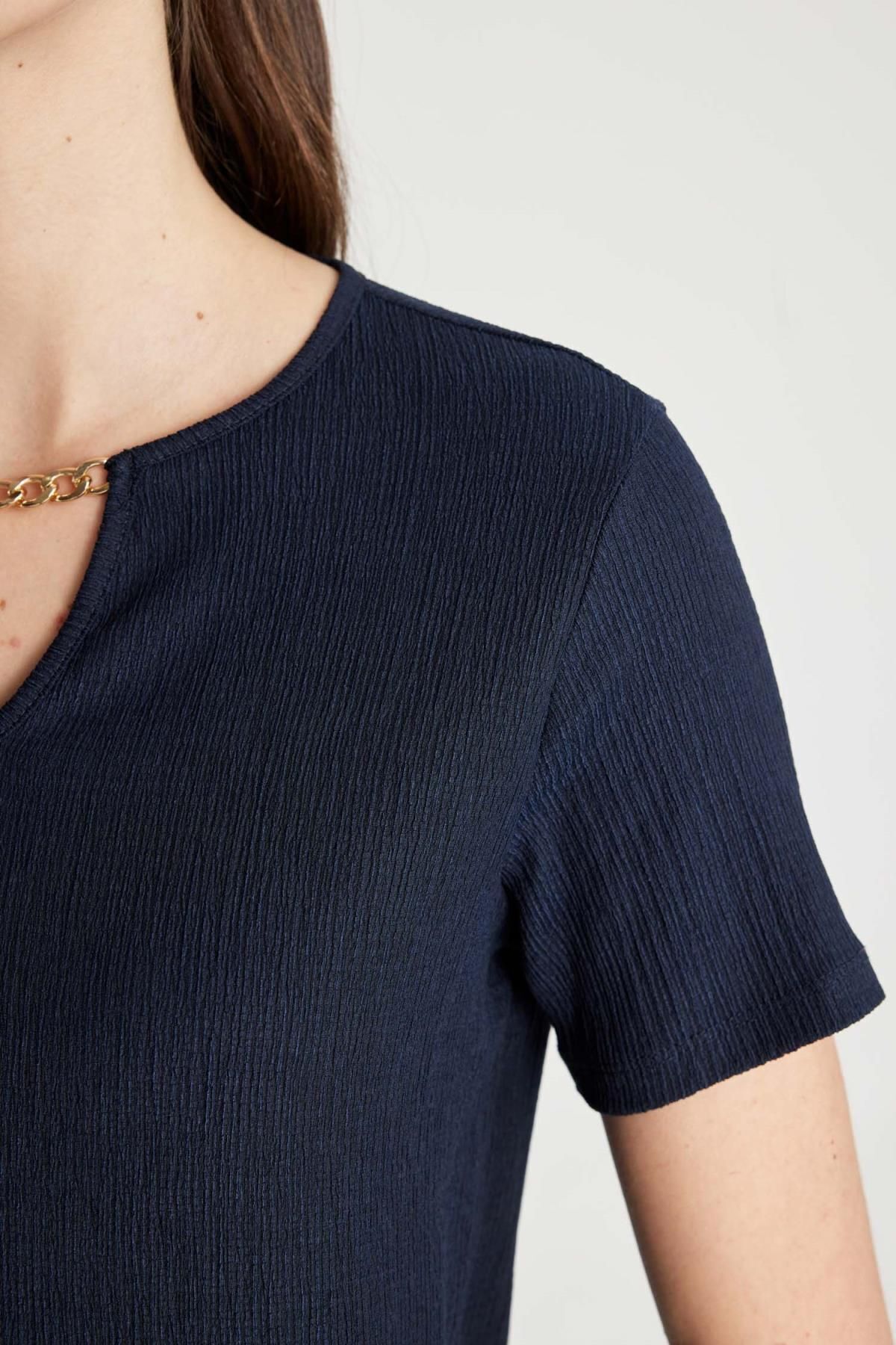 تی شرت زنانه دفاکتو | C1872AX24SP Defacto - Image 5