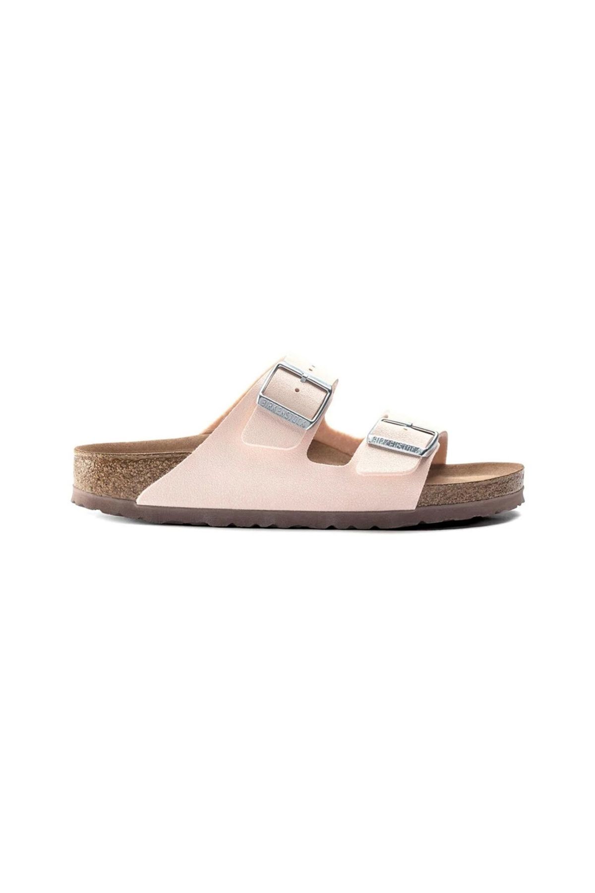 Birkenstock-Arizona Birko Flor Birkibuc Earthy Women's Pink Slippers 1
