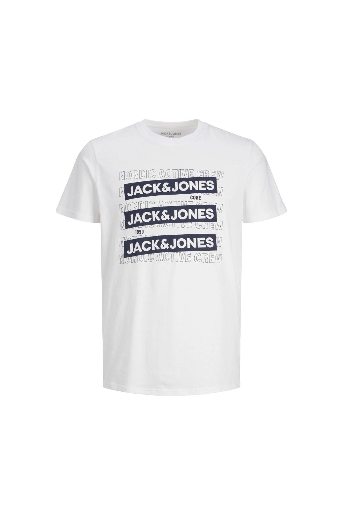 تیشرت مردانه سفید جک اند جونز | 06-12235249-2 اورجینال - تصویر 4