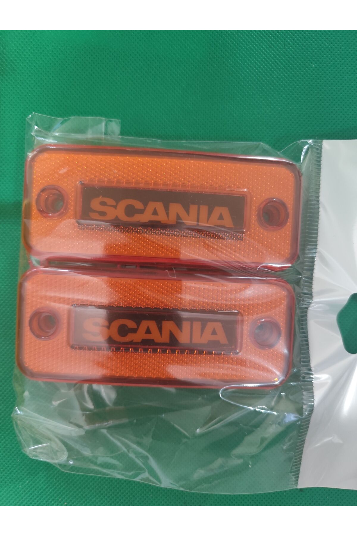 Akyol Scania yazılı yan lamba neonlu 2 adet turuncu