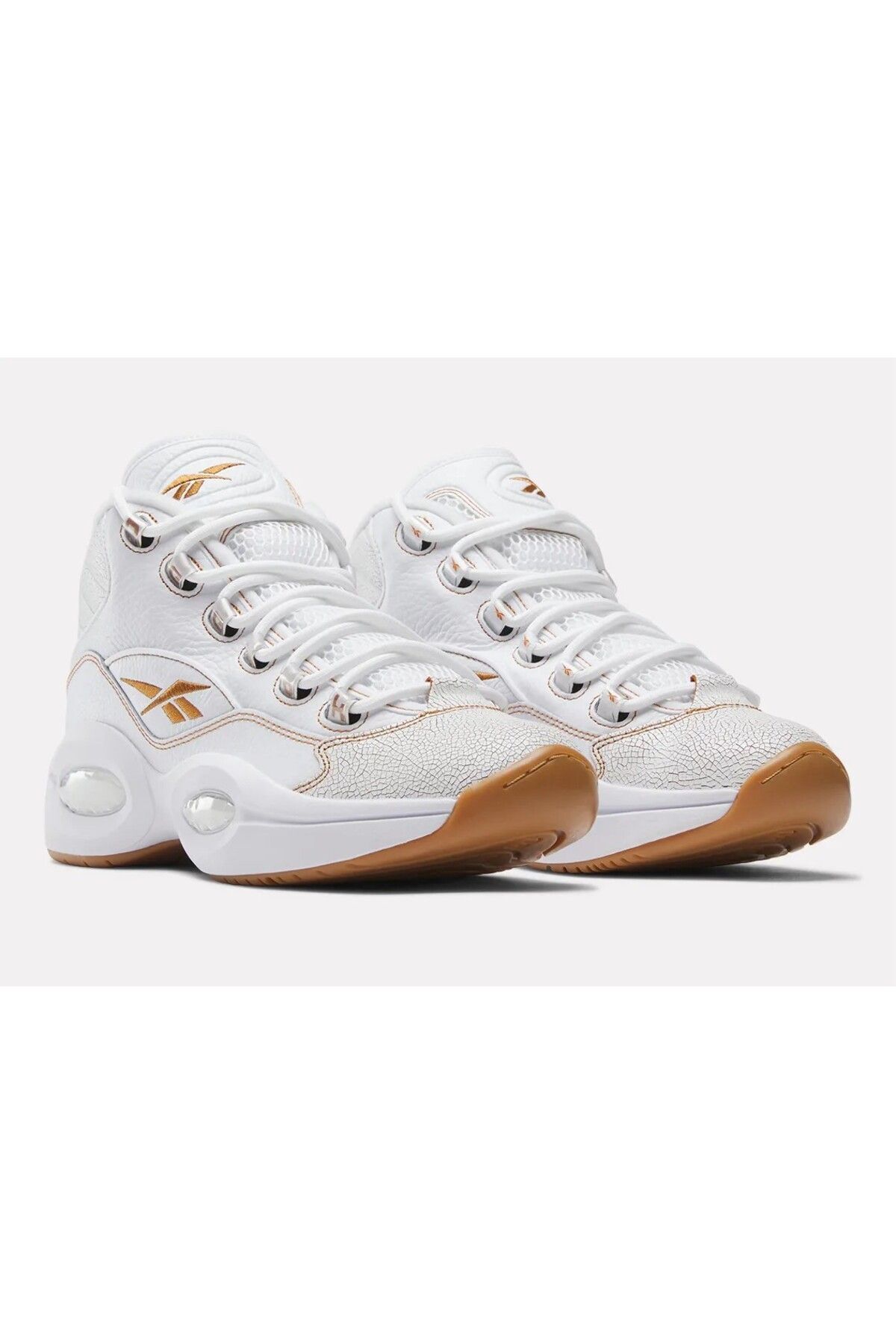 Reebok question mid all white sales