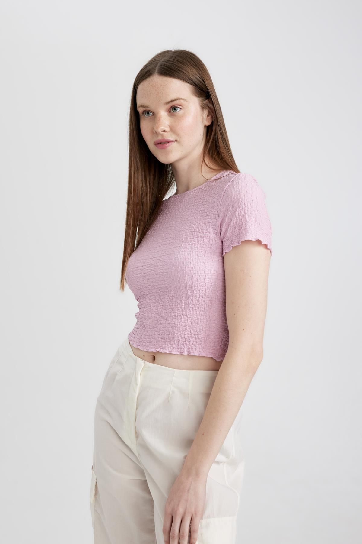 تی شرت زنانه دفاکتو | A6179AX24SM Defacto - Image 4