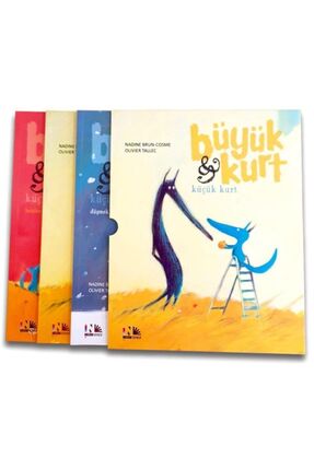 Nesin Yayınevi Büyük Kurt Ve Küçük Kurt Üçlü Set-3 Kitap Takım - Nadine Brun-...