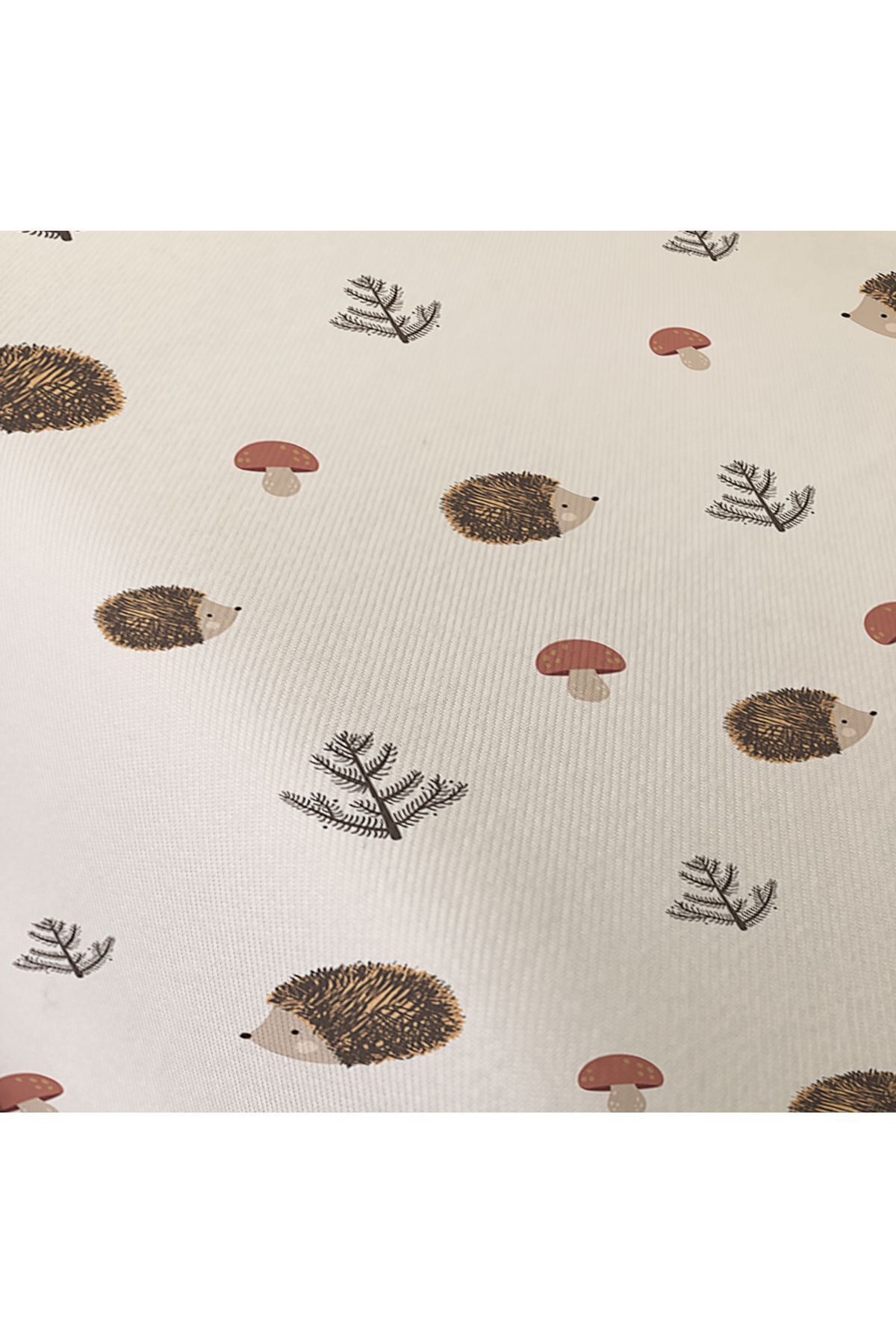 Evmila-Hedgehog Patterned Printed Single Elastic Sheet Set 3