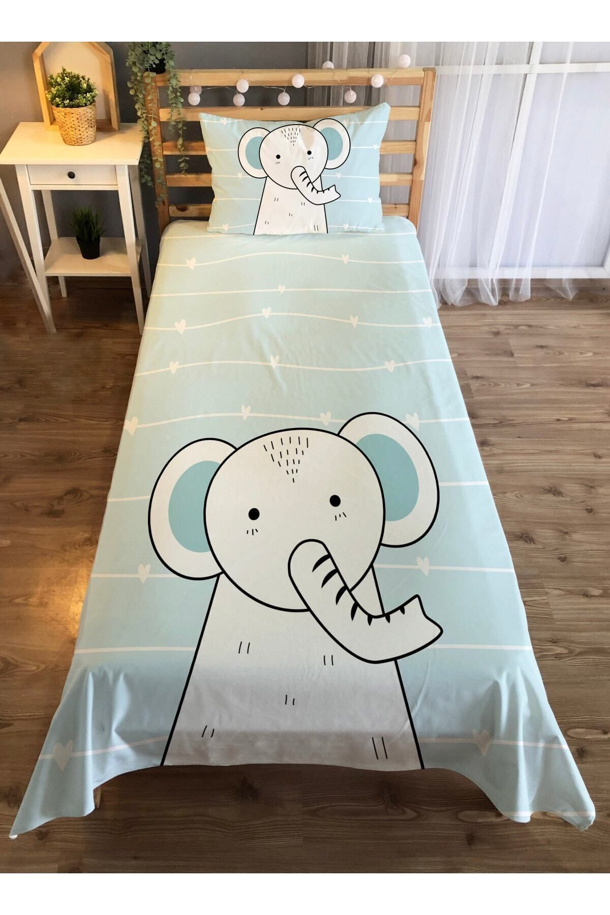 Evmila Cuvertură De Pat Din Catifea Cu Model Panda - Albastru - One Size