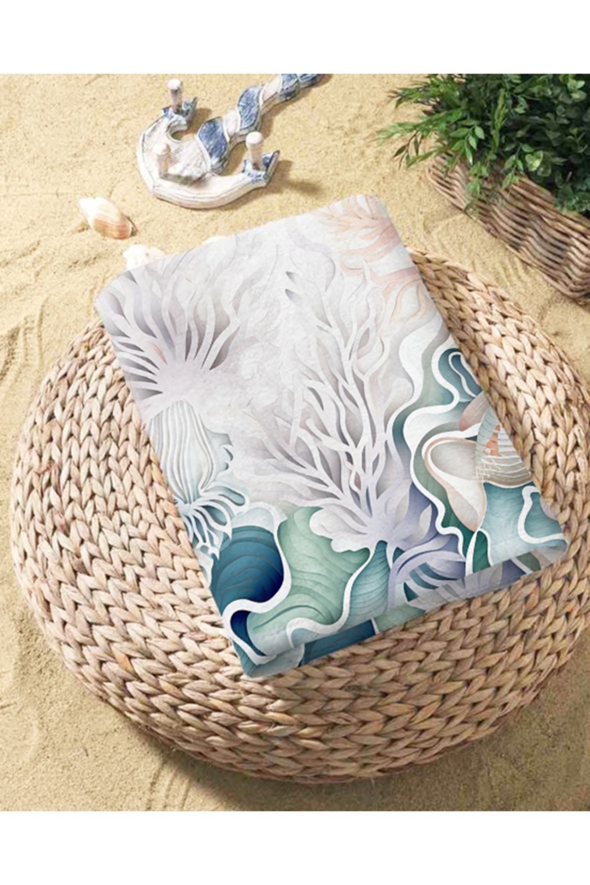 Evmila-Model Eph261 - 75x150 Cm Prosop Imprimat Plaja/Piscina/Baie 3