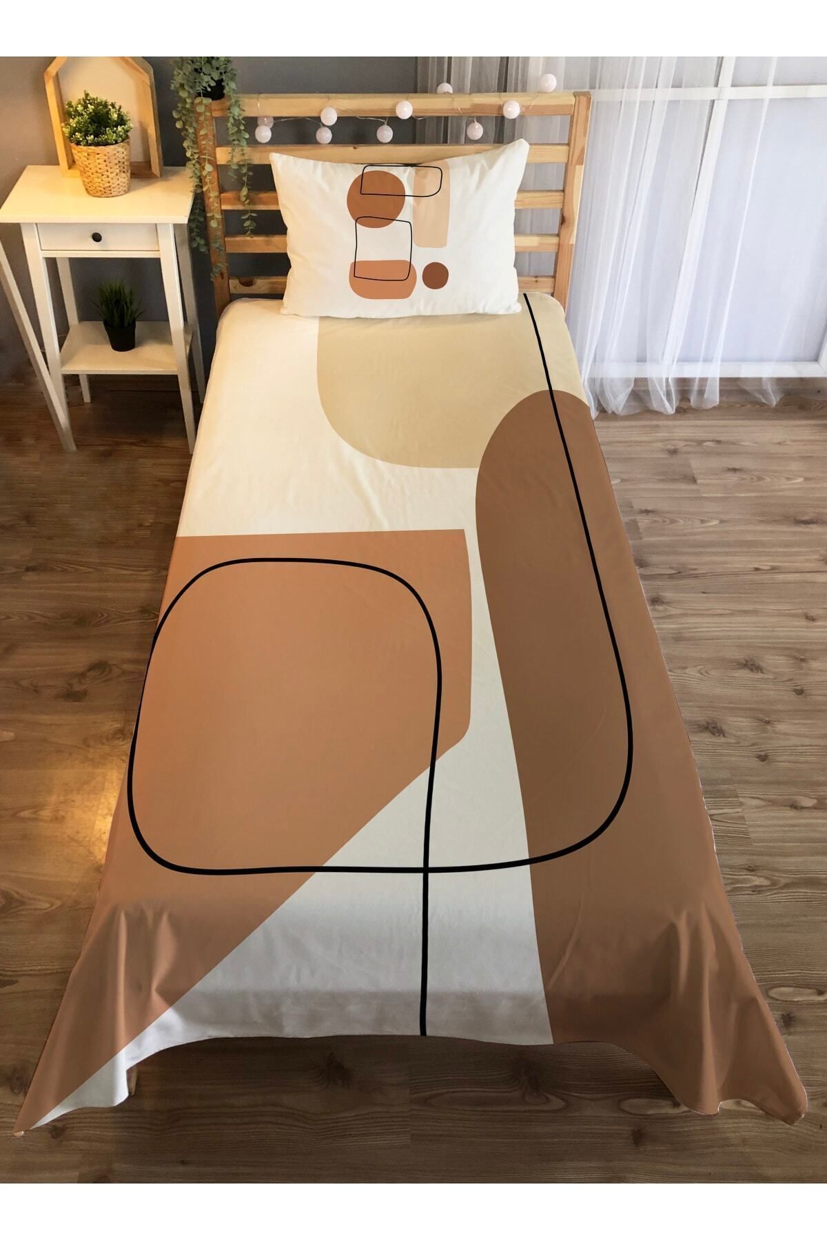 Evmila Cuvertură De Pat Din Catifea Cu Model Geometric - Alb - One Size