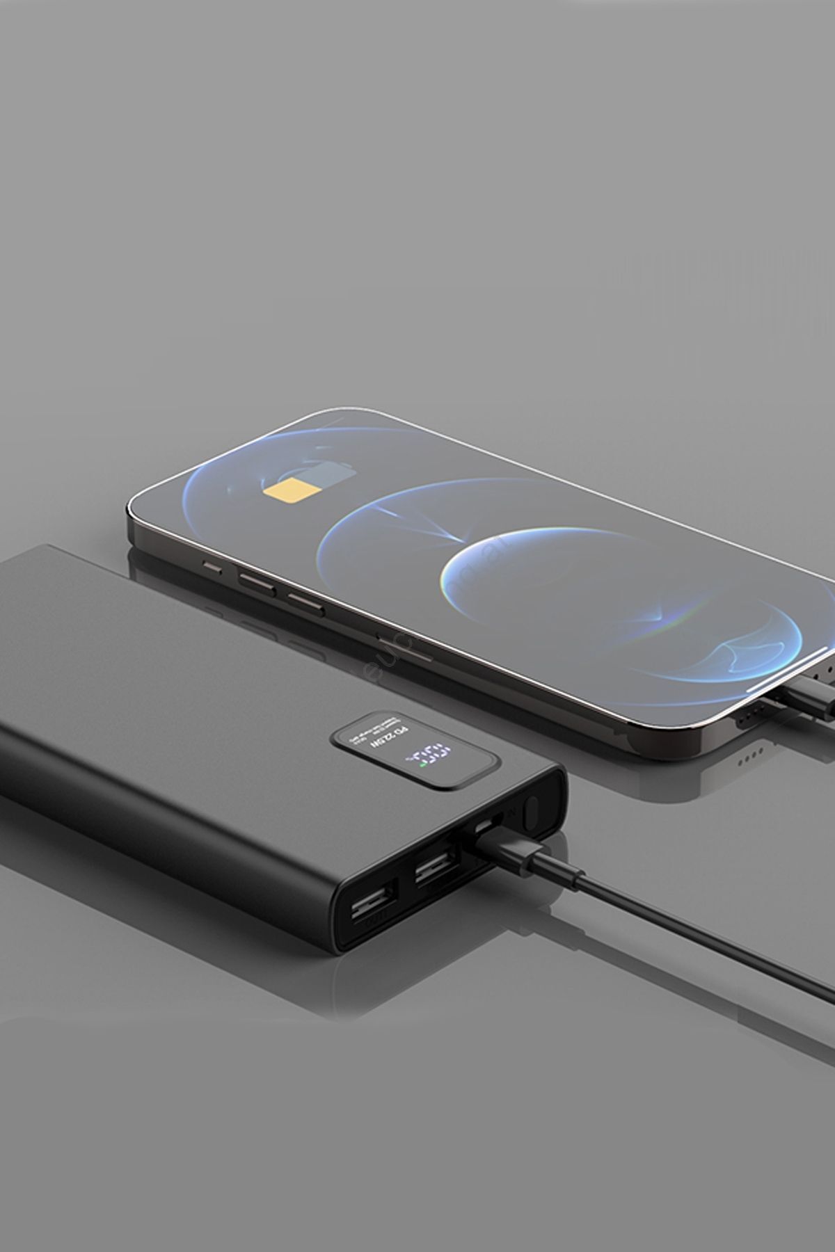 20.000 Mah Hızlı Şarj Özellikli Dijital Göstergeli Powerbank Taşınabilir Şarj Cihazı 7