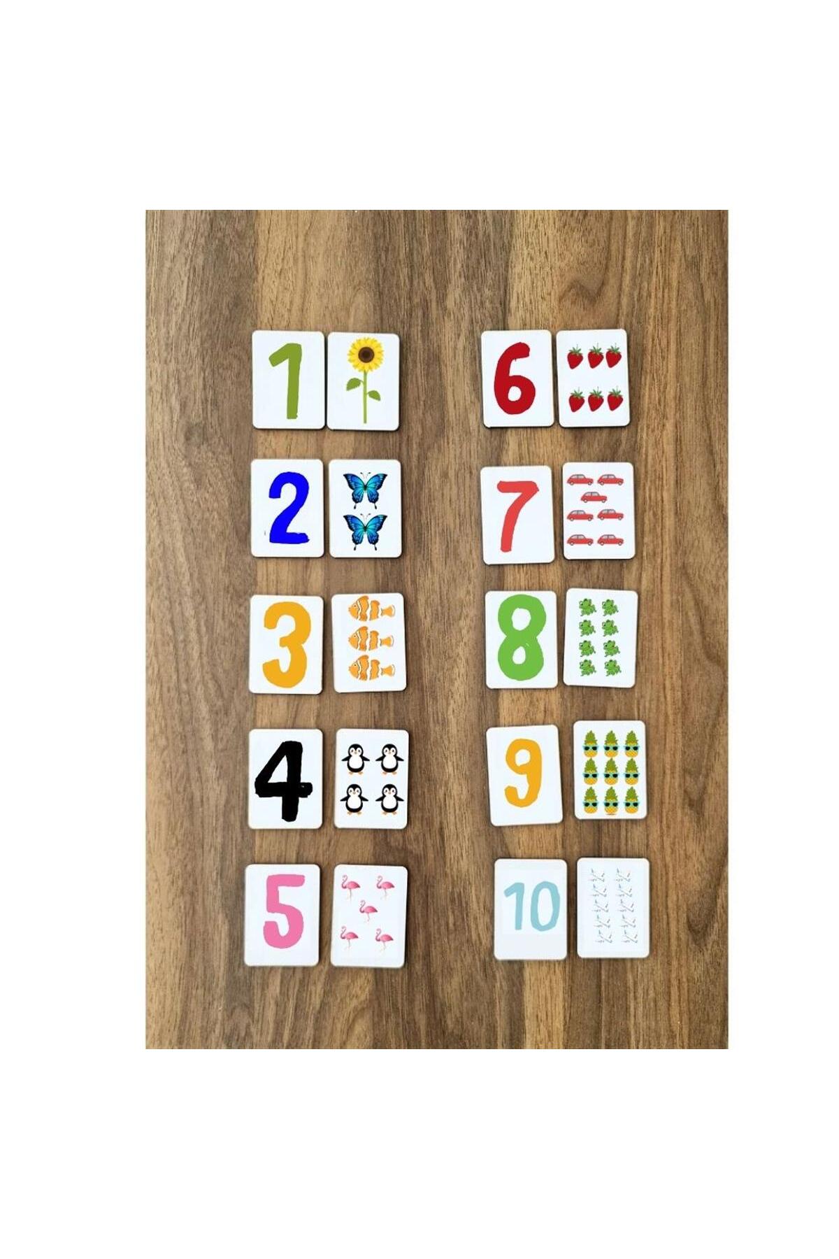 مطالب آموزشی پیش‌دبستانی - بازی جورکردنی کارتی هوش اعداد چوبی