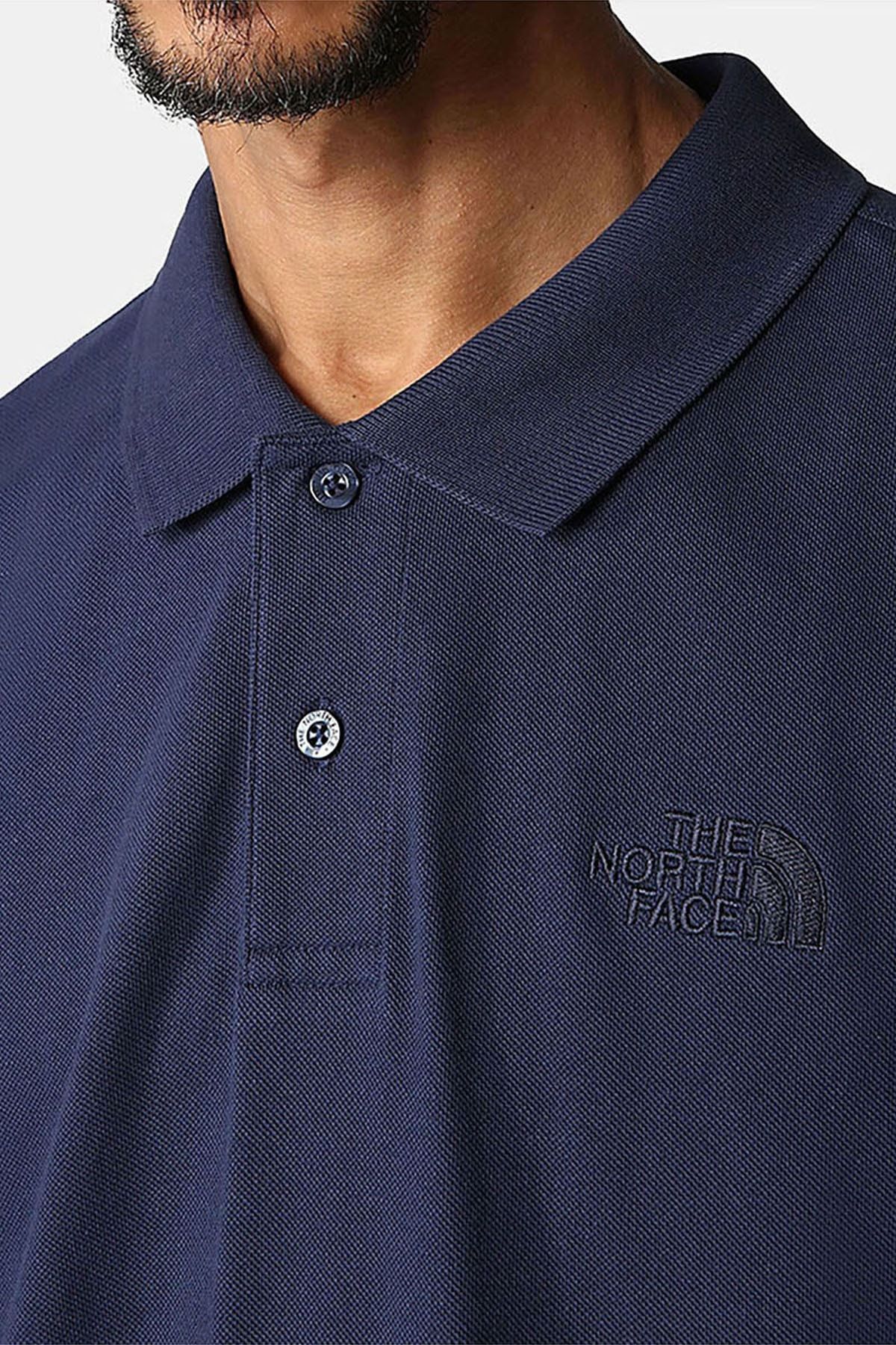 تی شرت ورزشی آبی مردانه پولو Piquet NF00CG718K21 The North Face