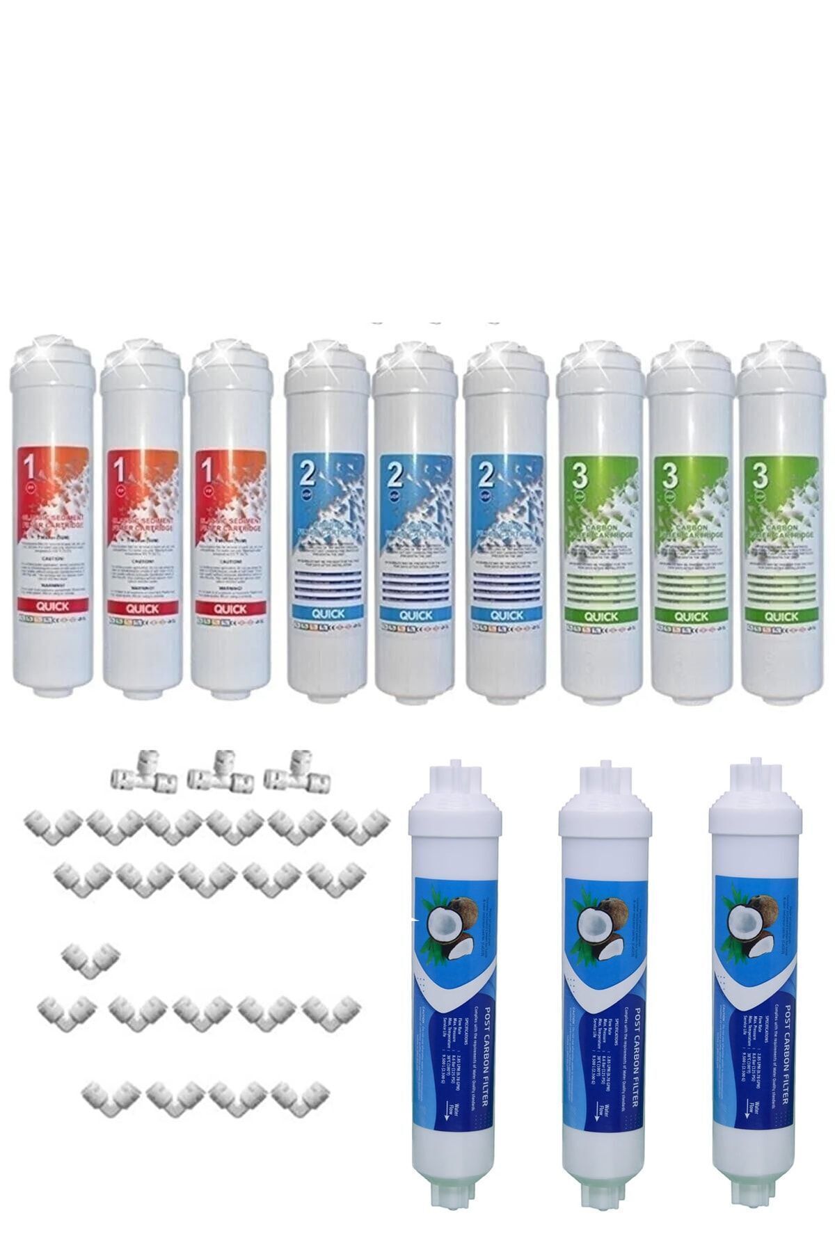 Closed Case Water Purifier Filter Inline 2-Year Maintenance Set (Set without membrane)