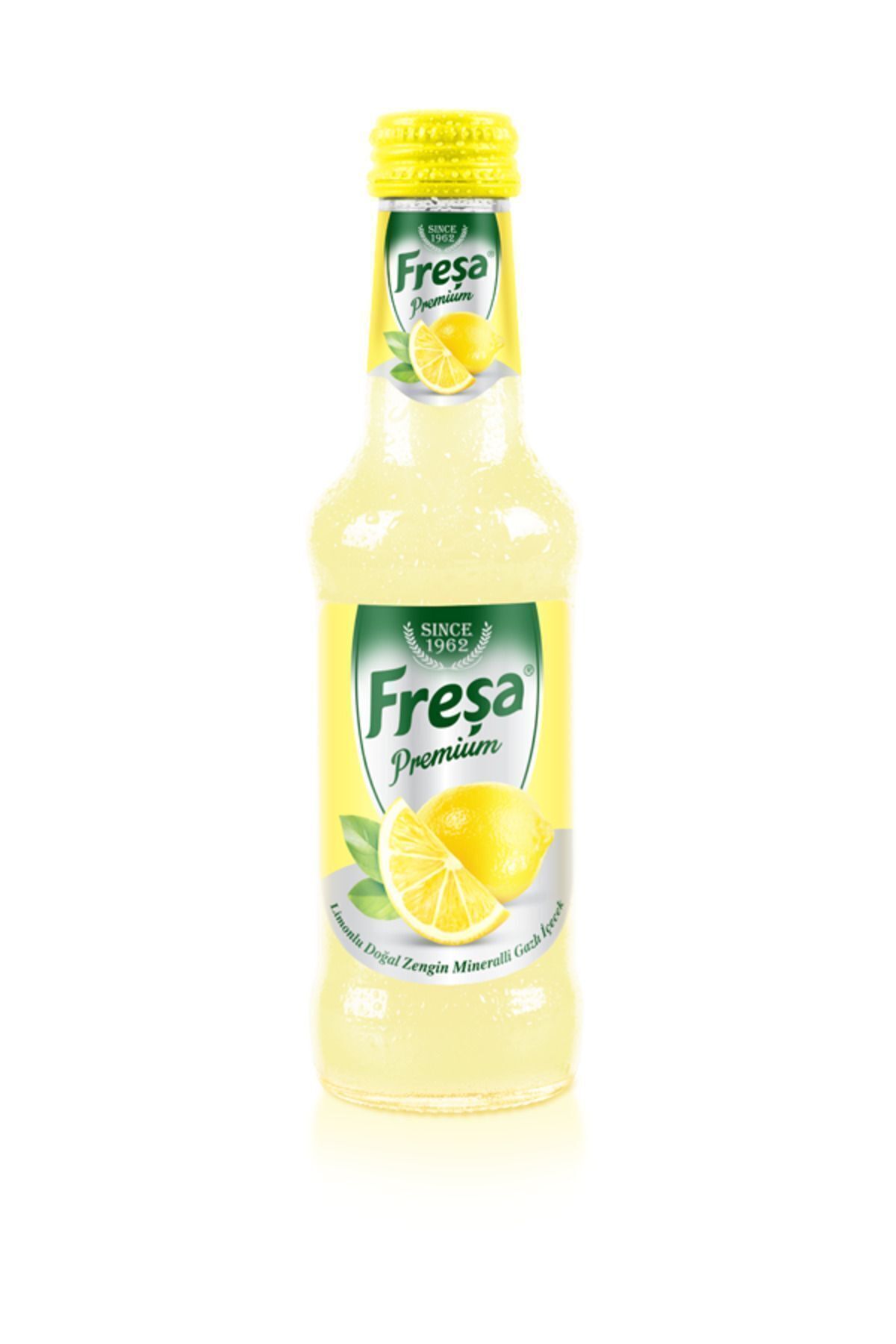 FREŞA Freşa Premium Limonlu Vitaminli Doğal Zengin Mineralli Gazlı İçecek 250ml * 24 Adet