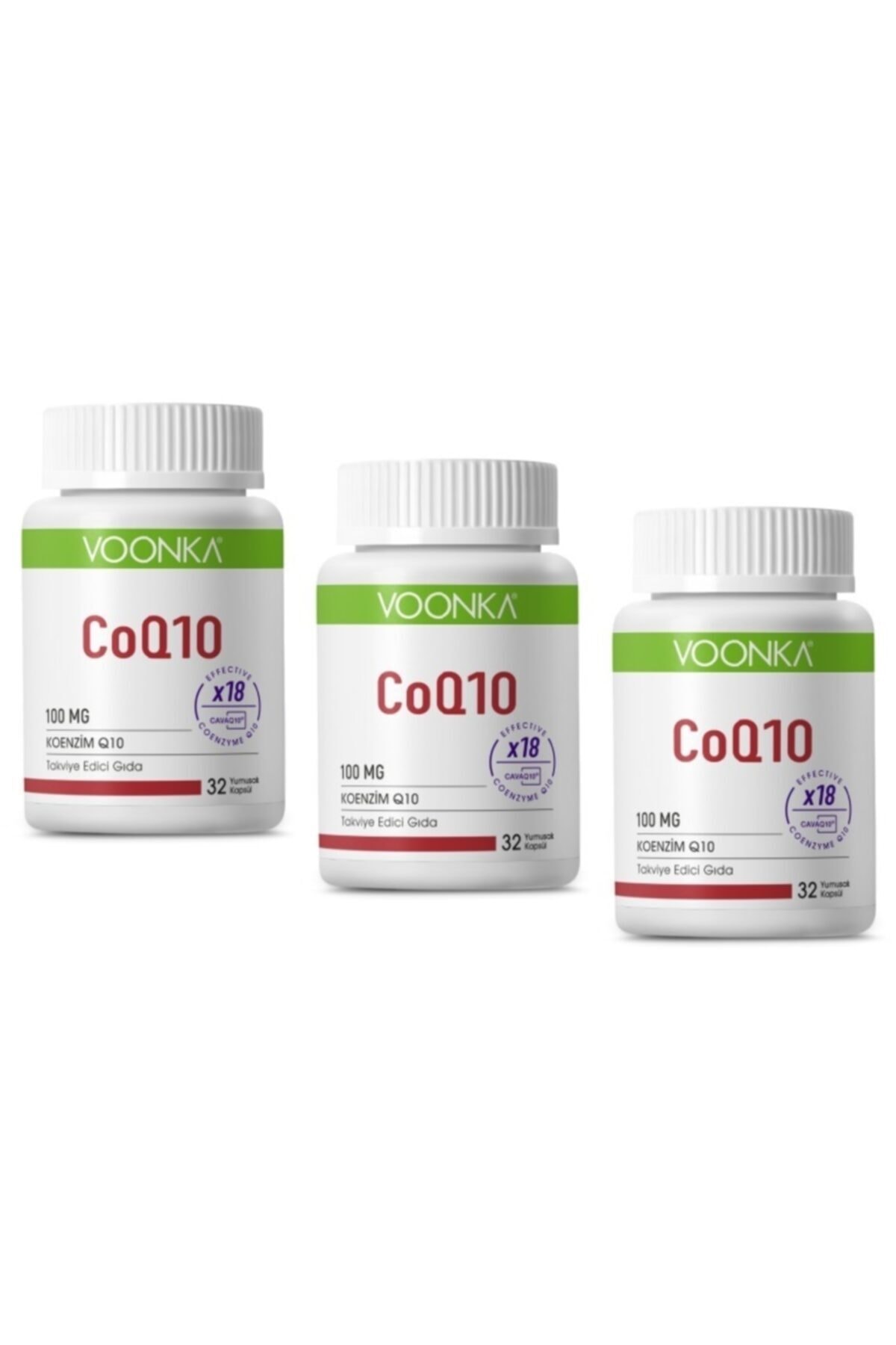 Voonka Coq10 100mg 32 Kapsül 3 adet