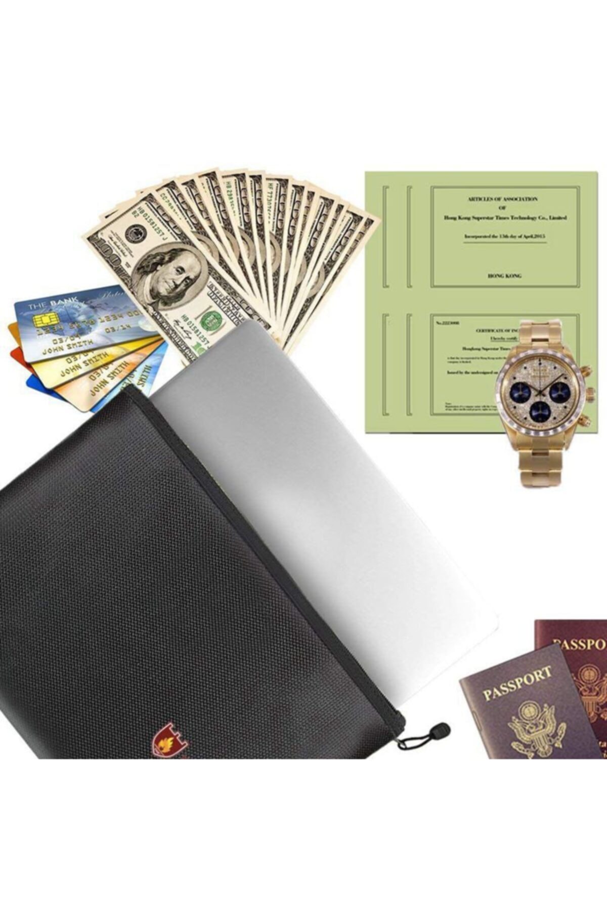 SYNOPE  Yanmaz Su Geçirmez Evrak Dosya Çantası Büyük Boy - Görsel 5