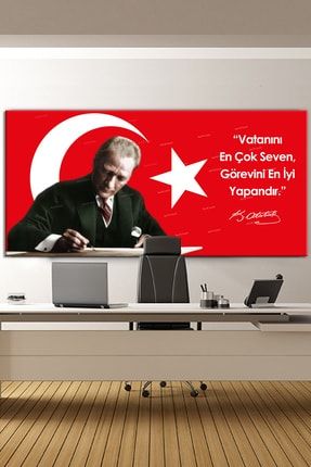Atatürk Makam Panosu Tablosu Kanvas Tablo Resmi Kurumlar Okullar P1789