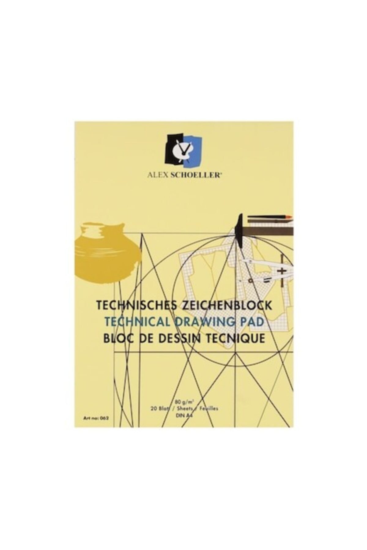 Genel Markalar Kırtasiye seti ve A4 Teknik Resim Defteri Dikey Antetli