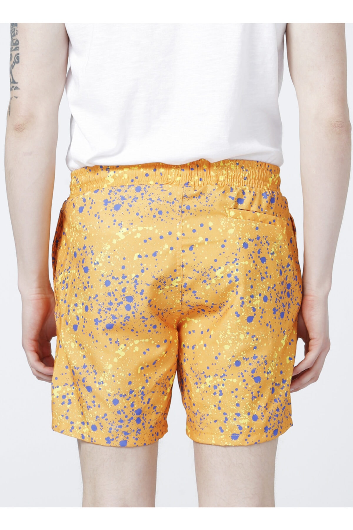 Aeropostale Turuncu Desenli Erkek Şort Mayo