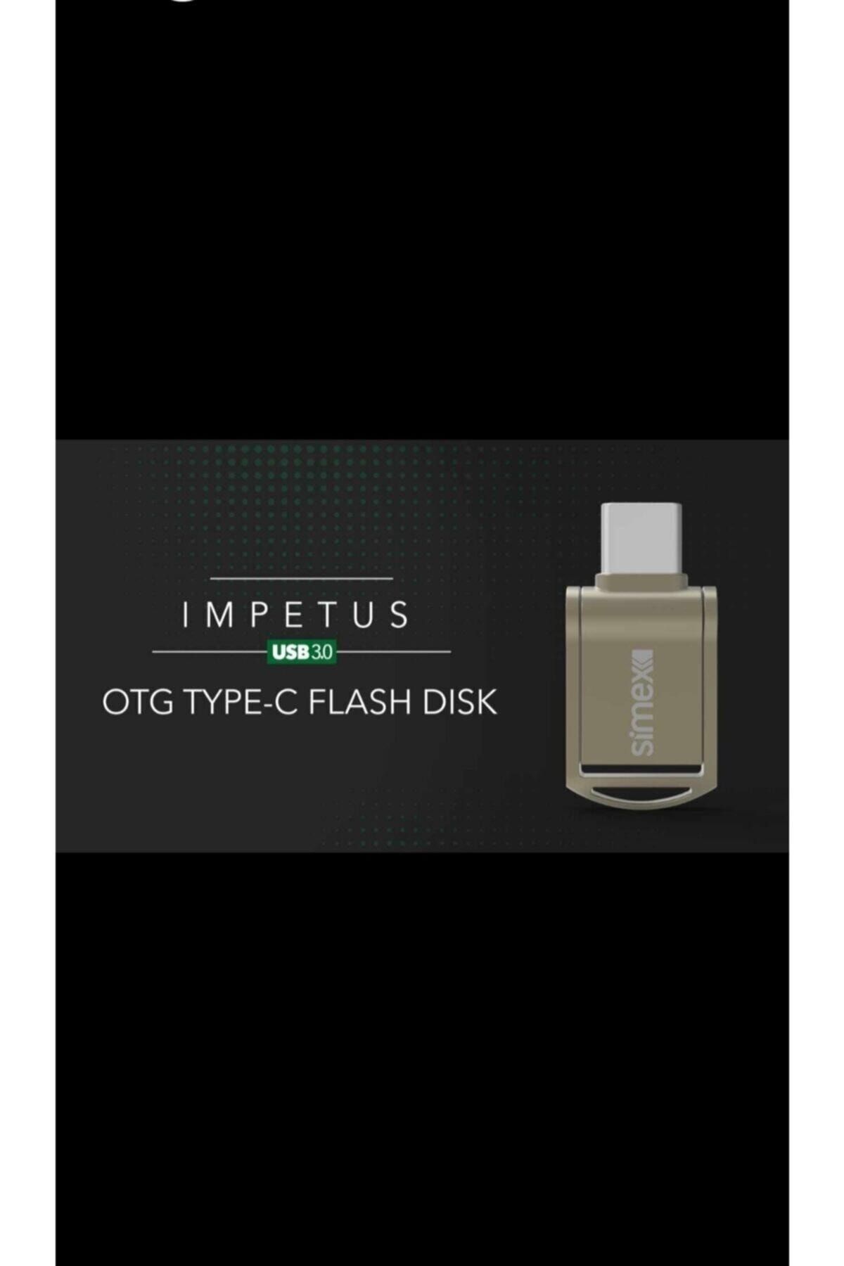 Simex-Su-106 Impetus Type C Gray 64Gb 3.0 Otg USB Memory 1