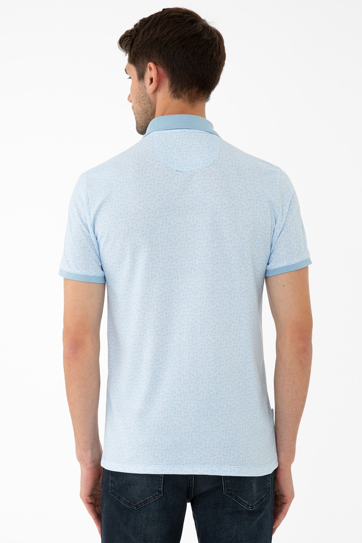 تیشرت مردانه آبی پیرکاردینPierre Cardin | G021GL011.000.1315253 اورجینال - تصویر 3