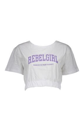 Beyaz Kadın Mint Spor Regular Kısa Kol T-shirt UCB143043A52