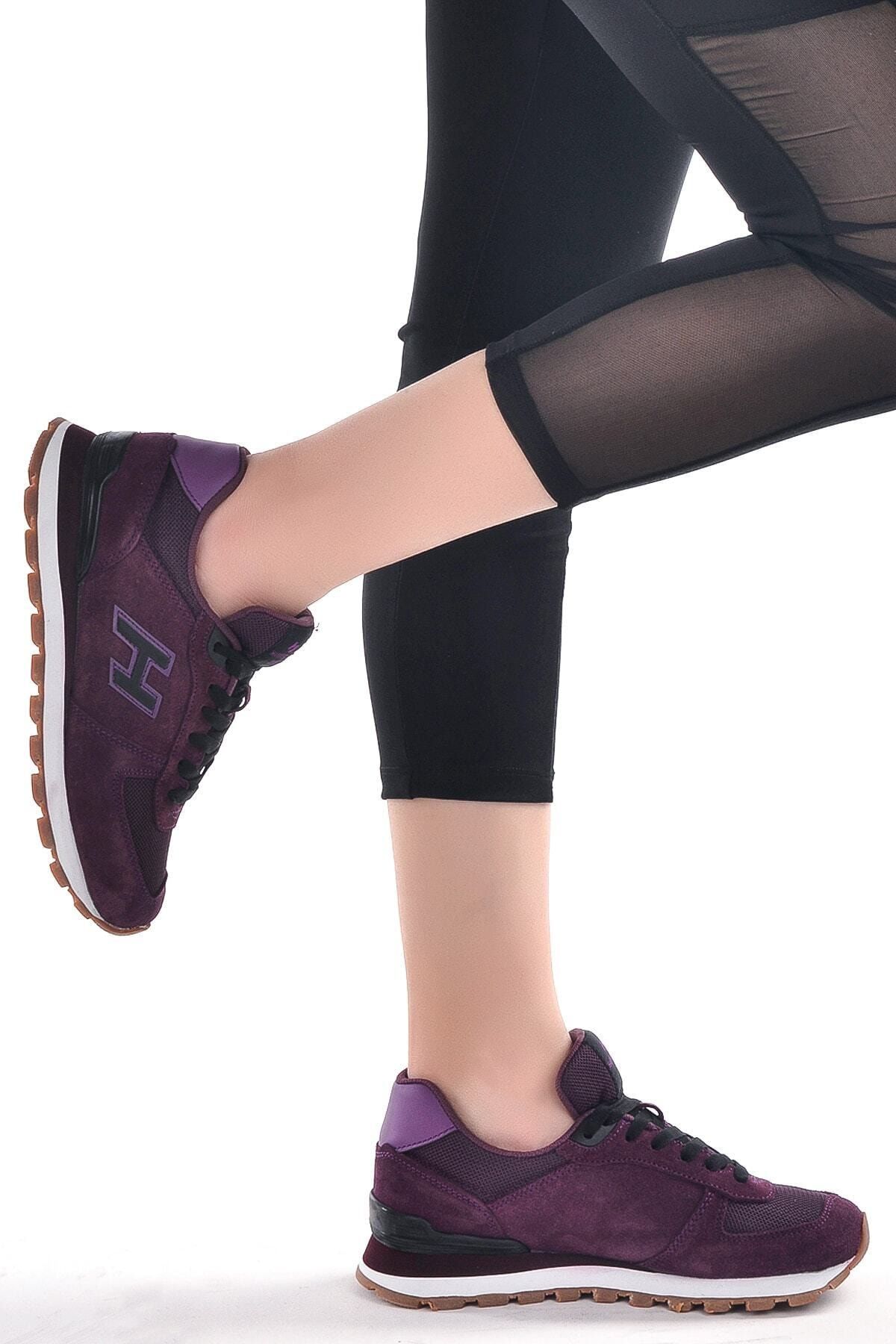 Purple wedge sneakers hotsell