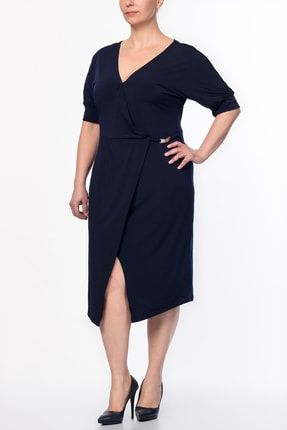 Kadın Lacivert Anvelop Elbise T8/03 26A14413