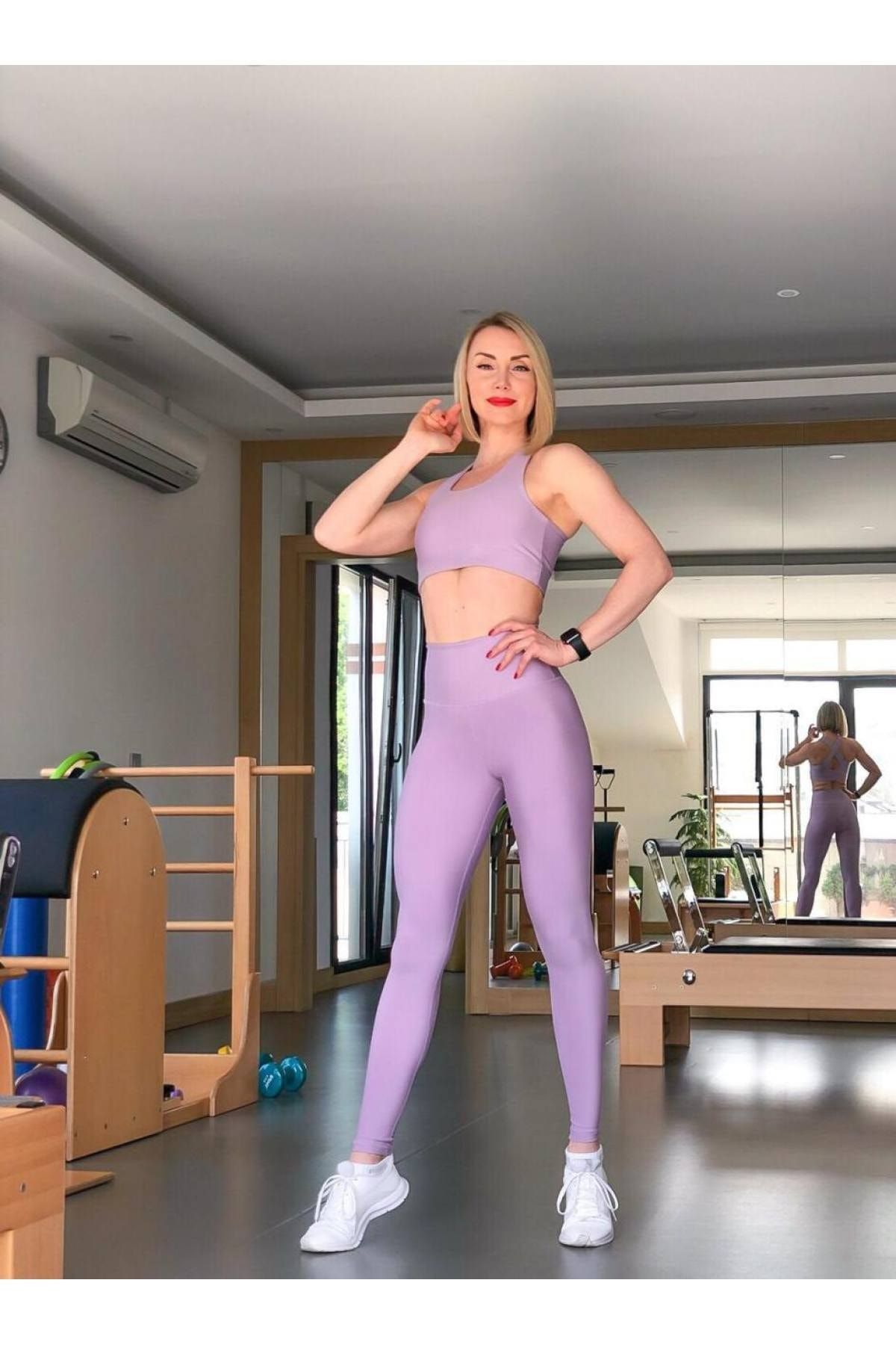 lismina Sports Leggings Purple Super High Waist