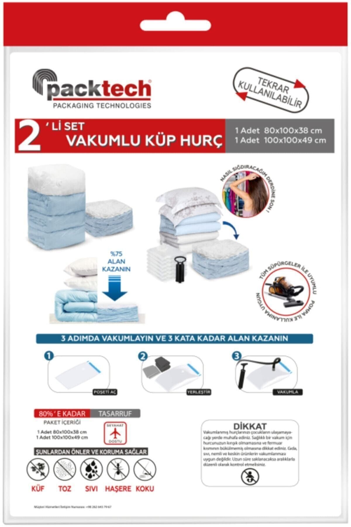 Packtech-Cube Vacuumable Bag Storage Bag Set of 2 4
