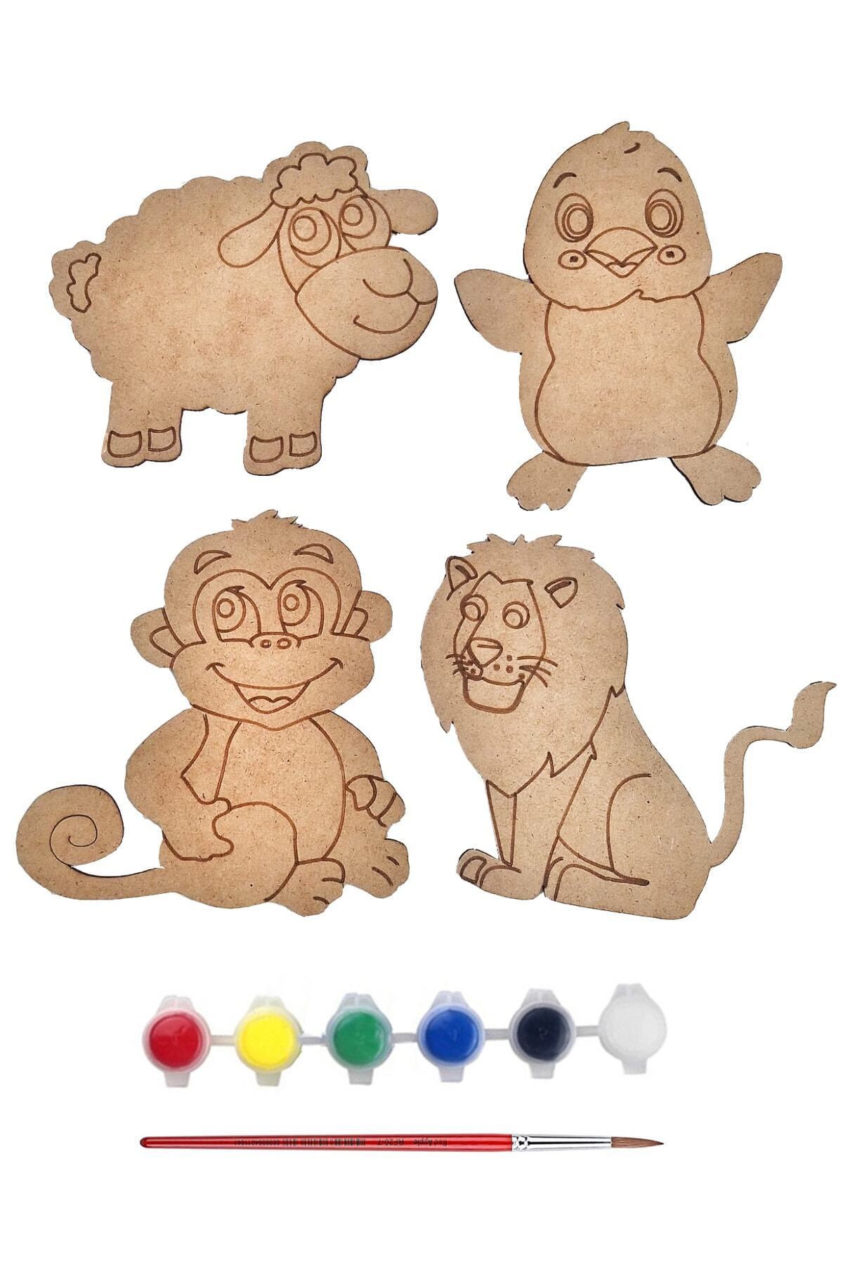 حیوانات ۰۲ – ست نقاشی چوبی آموزشی