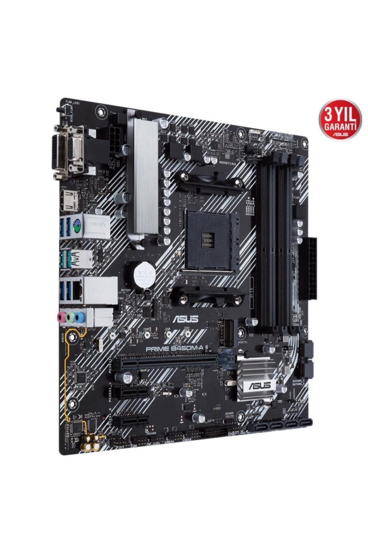 ASUS-Prime B450m-a II Bios Flashback Amd B450 Socket Am4 Ryzen Ddr4 4400mhz(o.c.)M.2 AMD Motherboard 3