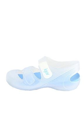 S10110 Bondi Çocuk Beyaz Turkuaz Sandalet