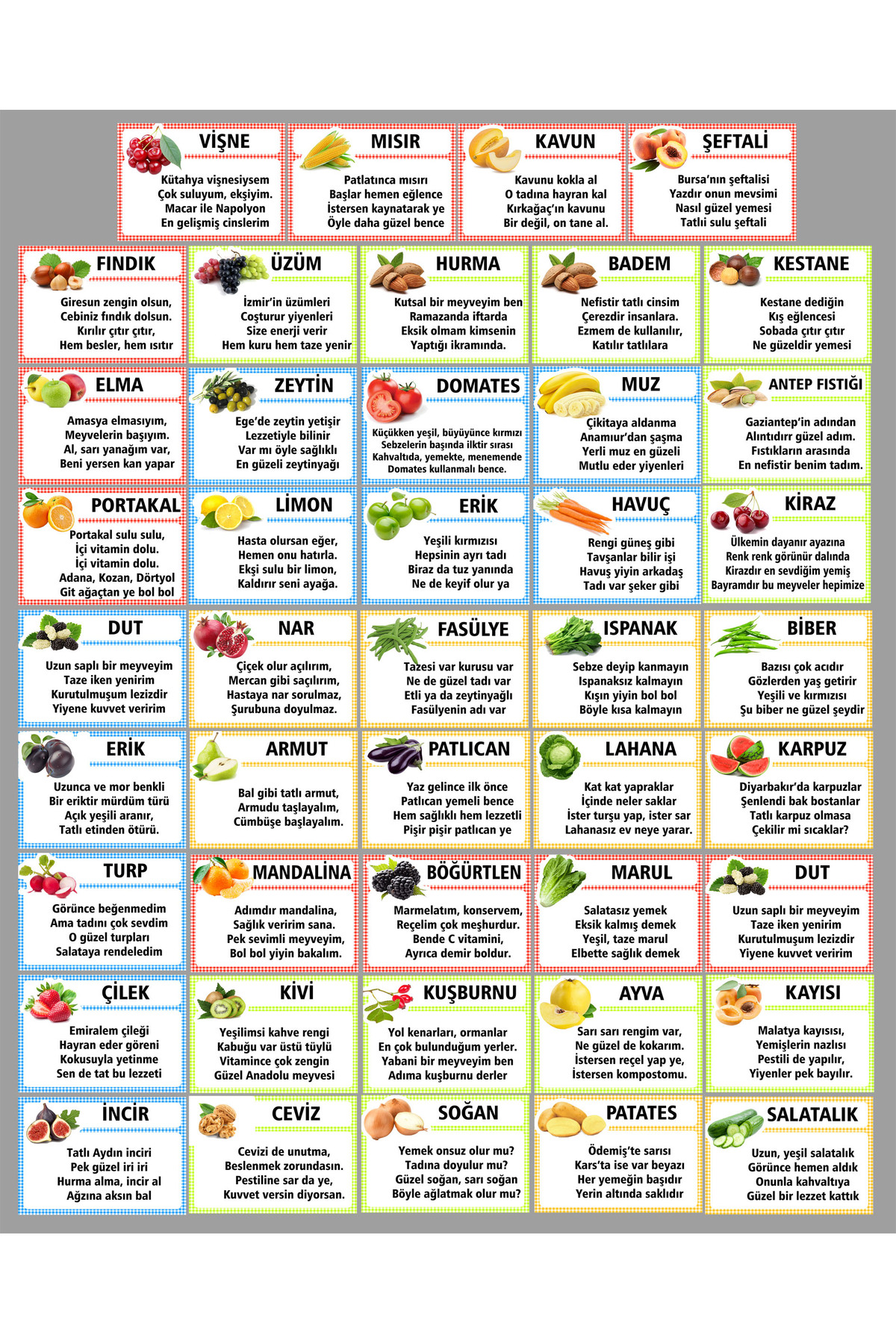 TELLGRAF Yerli Malı Haftası Kart Seti(10x15 cm 44 adet)