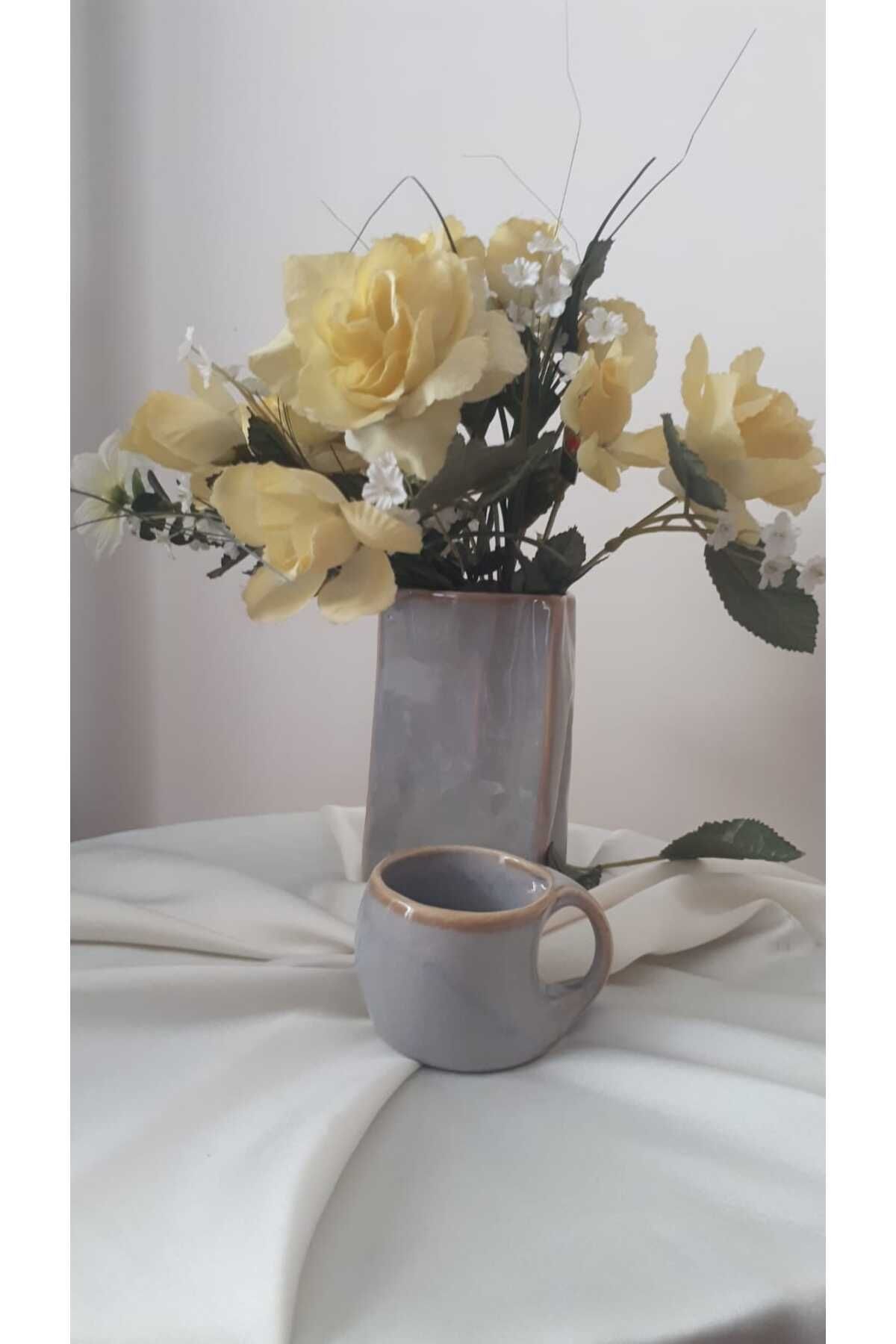 Cup Damla El Yapımı Porselen Çay Kahve Fıncanı 190 Cc