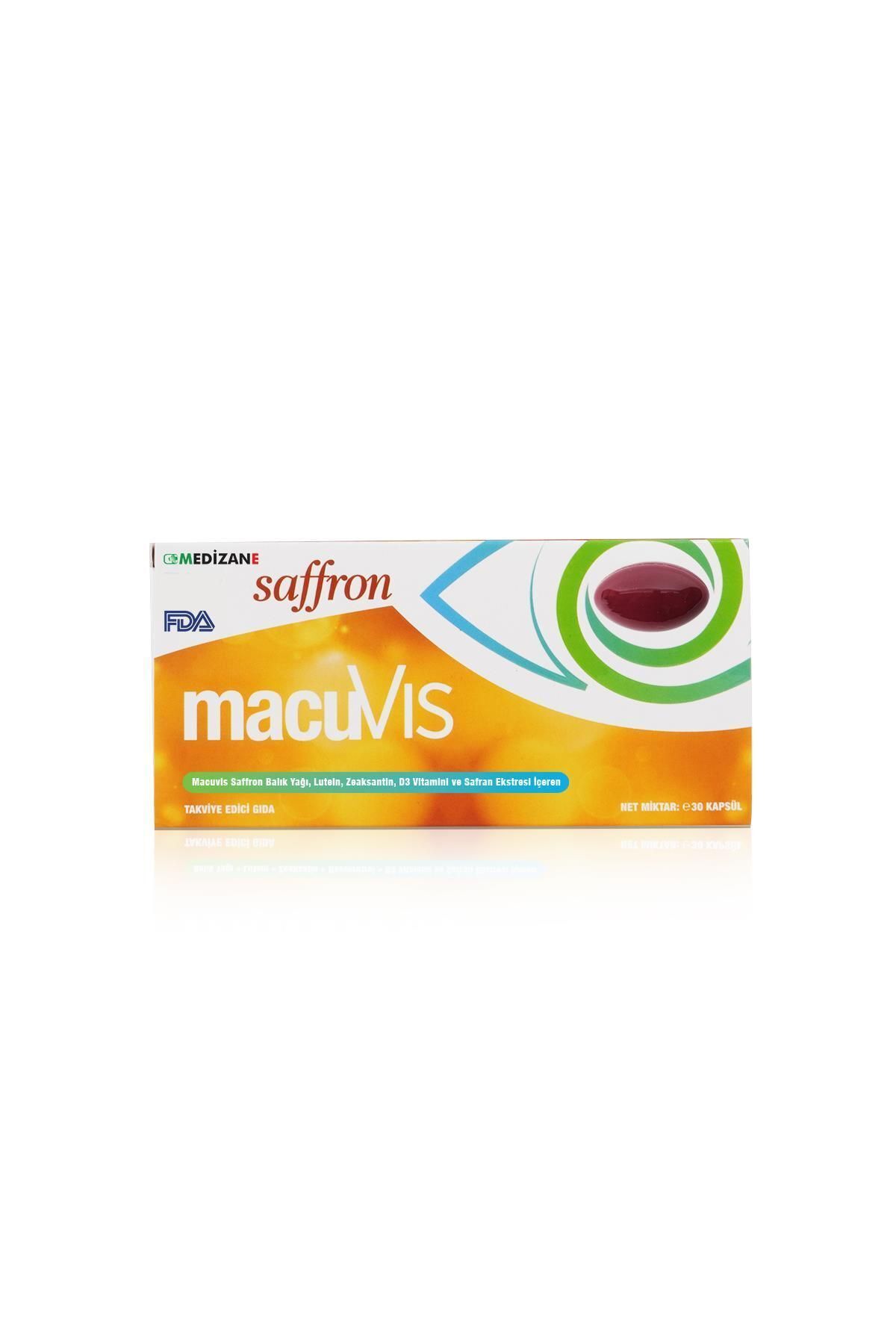 Healthy Eye Medizane Healthy Eye MacuVIS Пищевая добавка с шафраном - 30 капсул 8587240009496