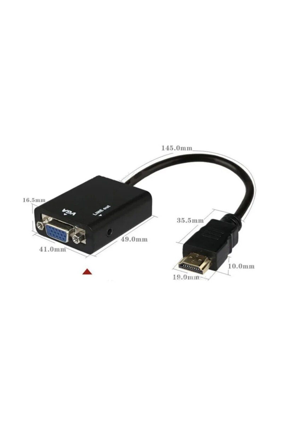 Choice-HDMI Female to Male VGA Adapter Cable HDMI to VGA Adaptor Computer Same Screen Display 5