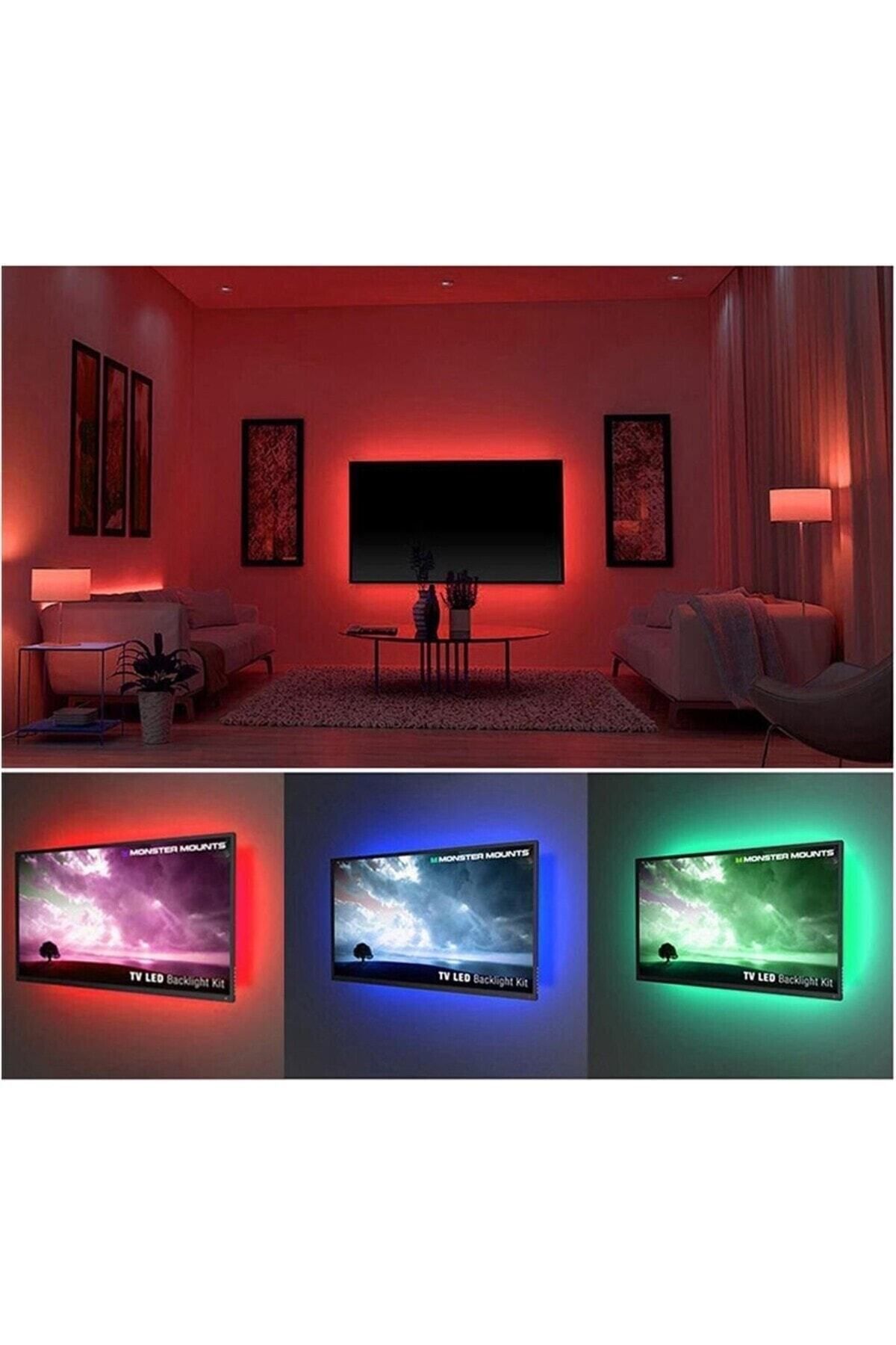 neeko-قابس شريط LED RGB بطول 2 متر - حساس للصوت والموسيقى 5