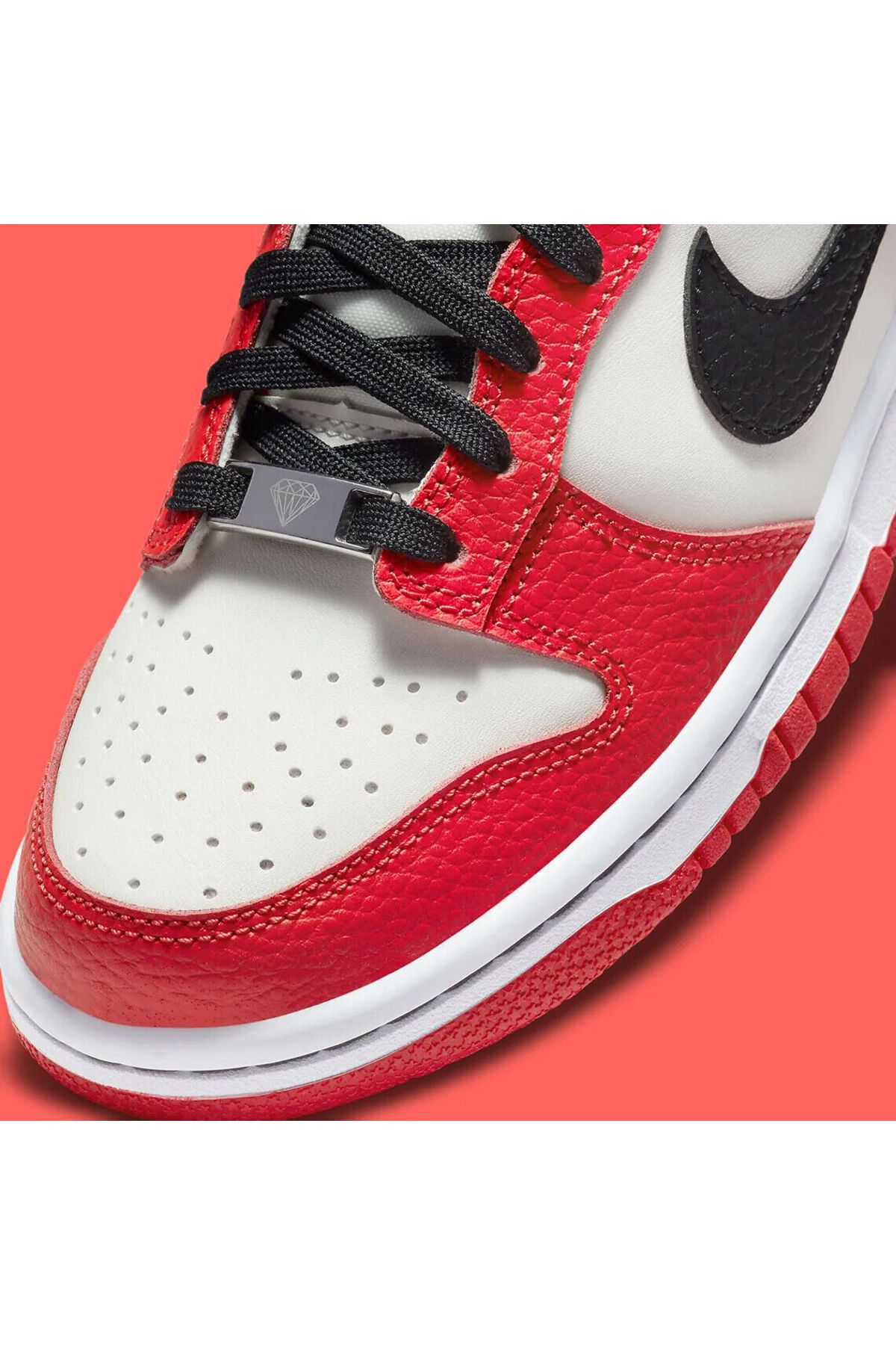 اسنیکر سفید مردانه و زنانه Dunk Low EMB NBA 75 سالگرد شیکاگو Nike