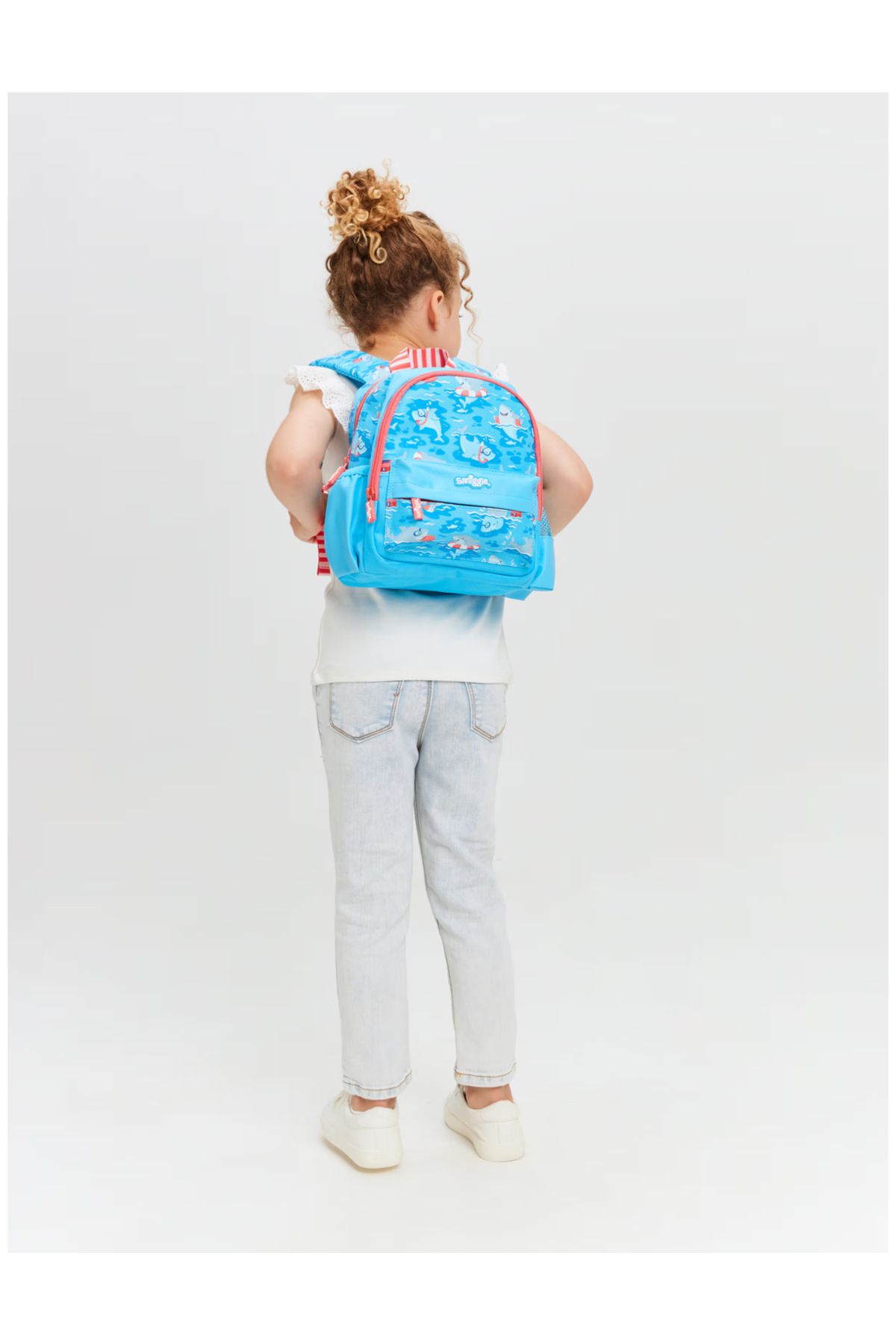 SMIGGLE-SHARK 3-Section Figured Nursery Backpack - Shark Design 4
