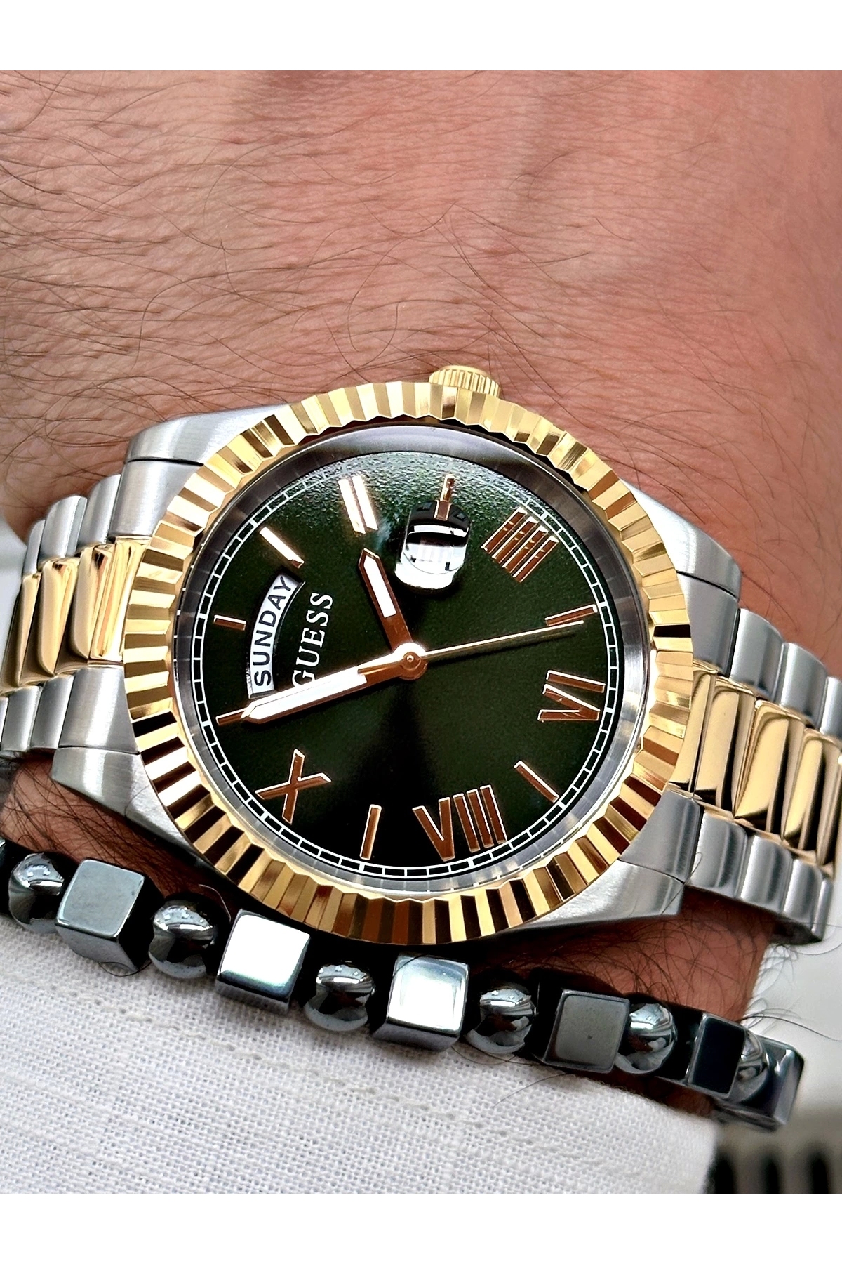 ساعت مردانه بژ گسGuess | P6452S3178 اورجینال - تصویر 6