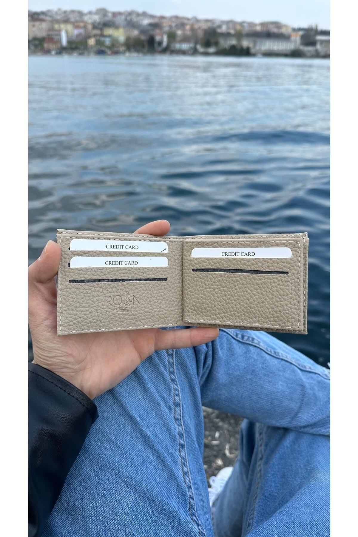 کیف پول مردانه بژ Roan | 1009450000000 اورجینال - تصویر 3